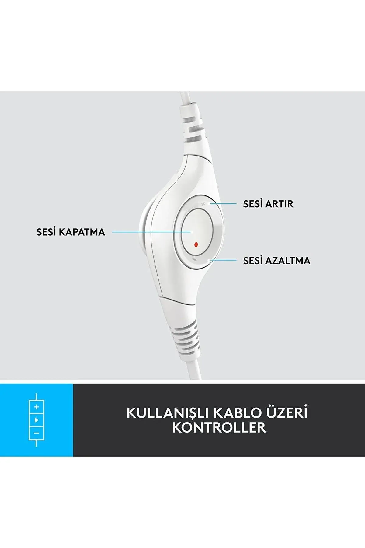 Hedef Market H390 Mikrofonlu Kulaklık Beyaz 981-001286