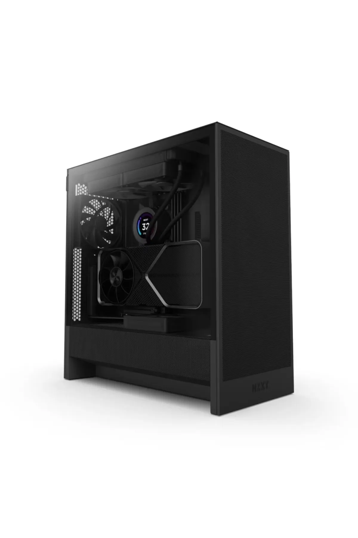 NZXT H5 Flow Edition Siyah Temperli Cam Usb 3.2 Usb-c Atx Mid Tower Kasa