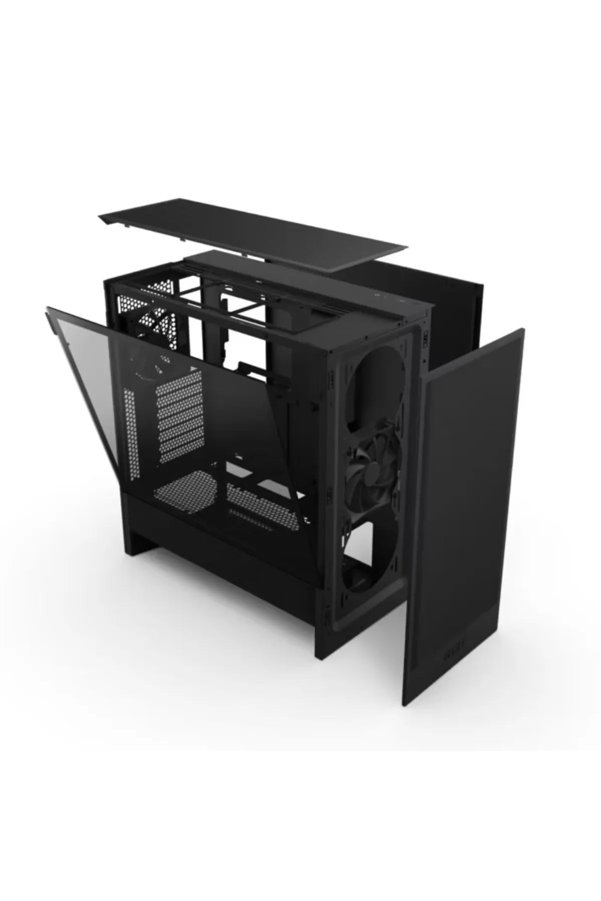 NZXT H5 Flow Edition Siyah Temperli Cam Usb 3.2 Usb-c Atx Mid Tower Kasa