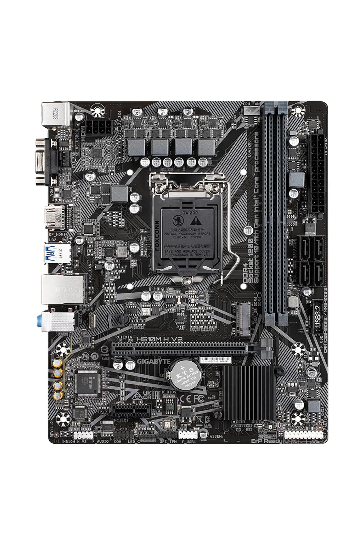 Gigabyte H510m H V2 Hdmı Vga M.2 Matx 1200p