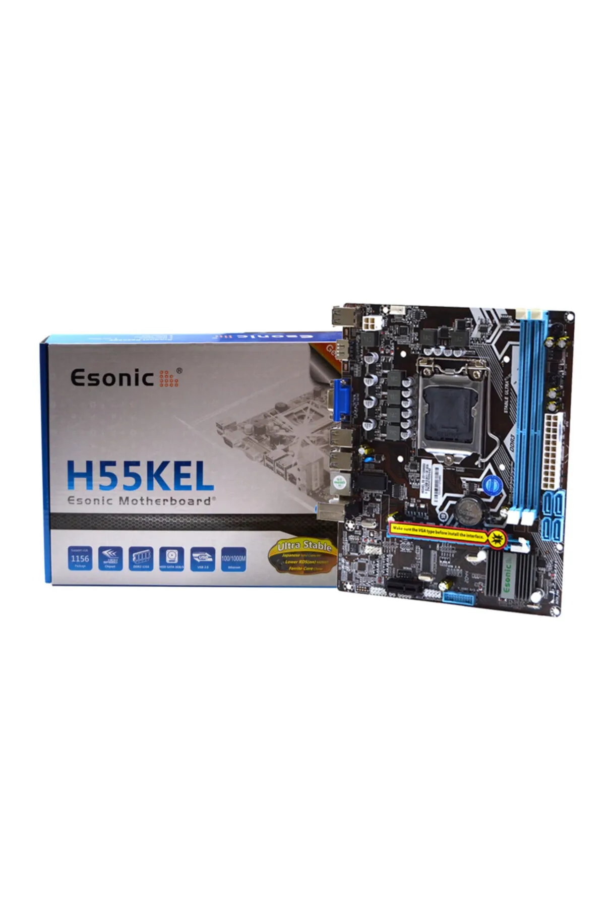 ESONIC H55-kel Intel H55 1333 Mhz Ddr3 Soket 1156 Mini Itx Anakart