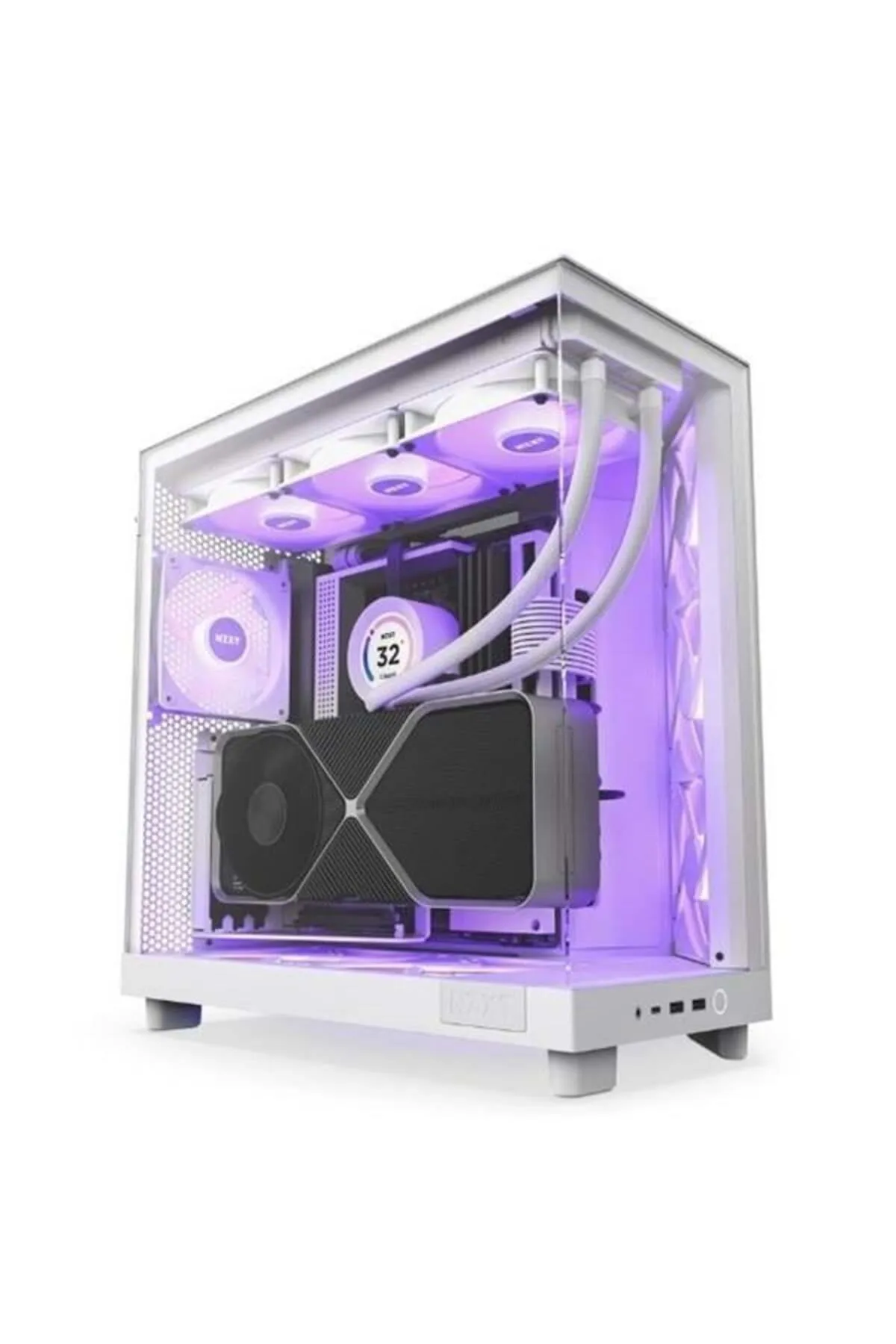 NZXT H6 Flow Cc-h61fw-r1 Gamıng Mıd-tower Pc Kasası Beyaz