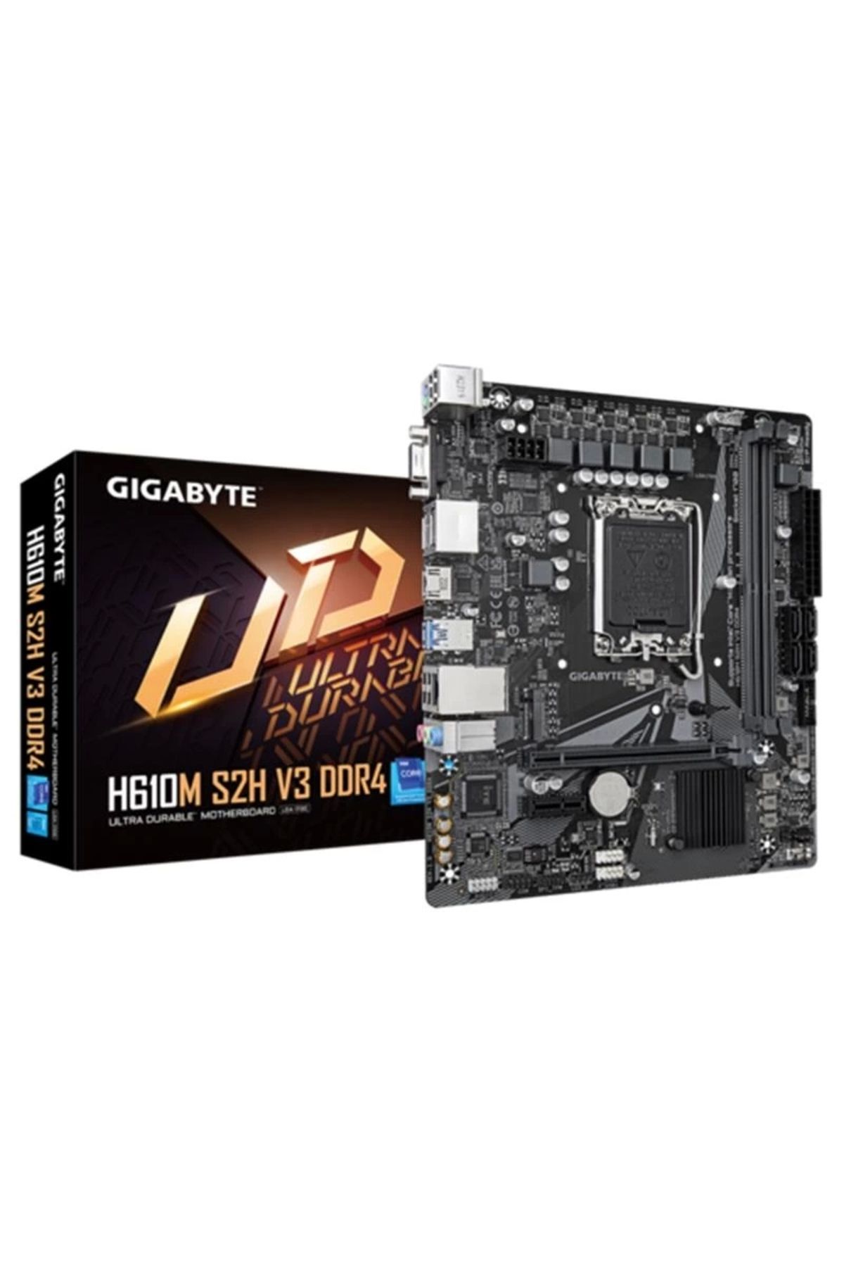 Gigabyte H610m-s2h-v3-ddr4 3200mhz 1xvga 1xhdmı 2xdp 1xm.2 Usb 3.2 Matx 1700p (12./13.ve 14.nesil Iş