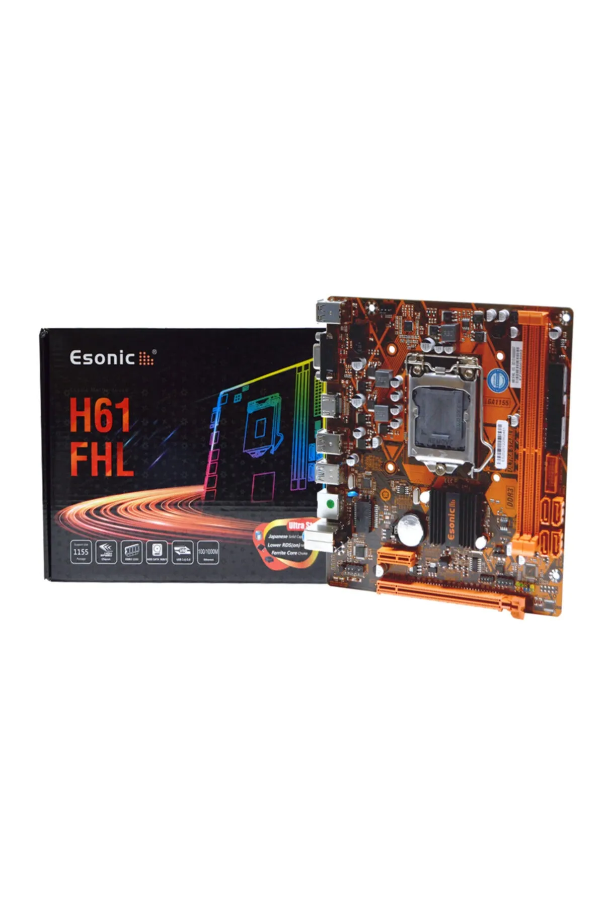 ESONIC H61fhl Intel H61 1333mhz Ddr3 Soket 1155pın Matx Anakart