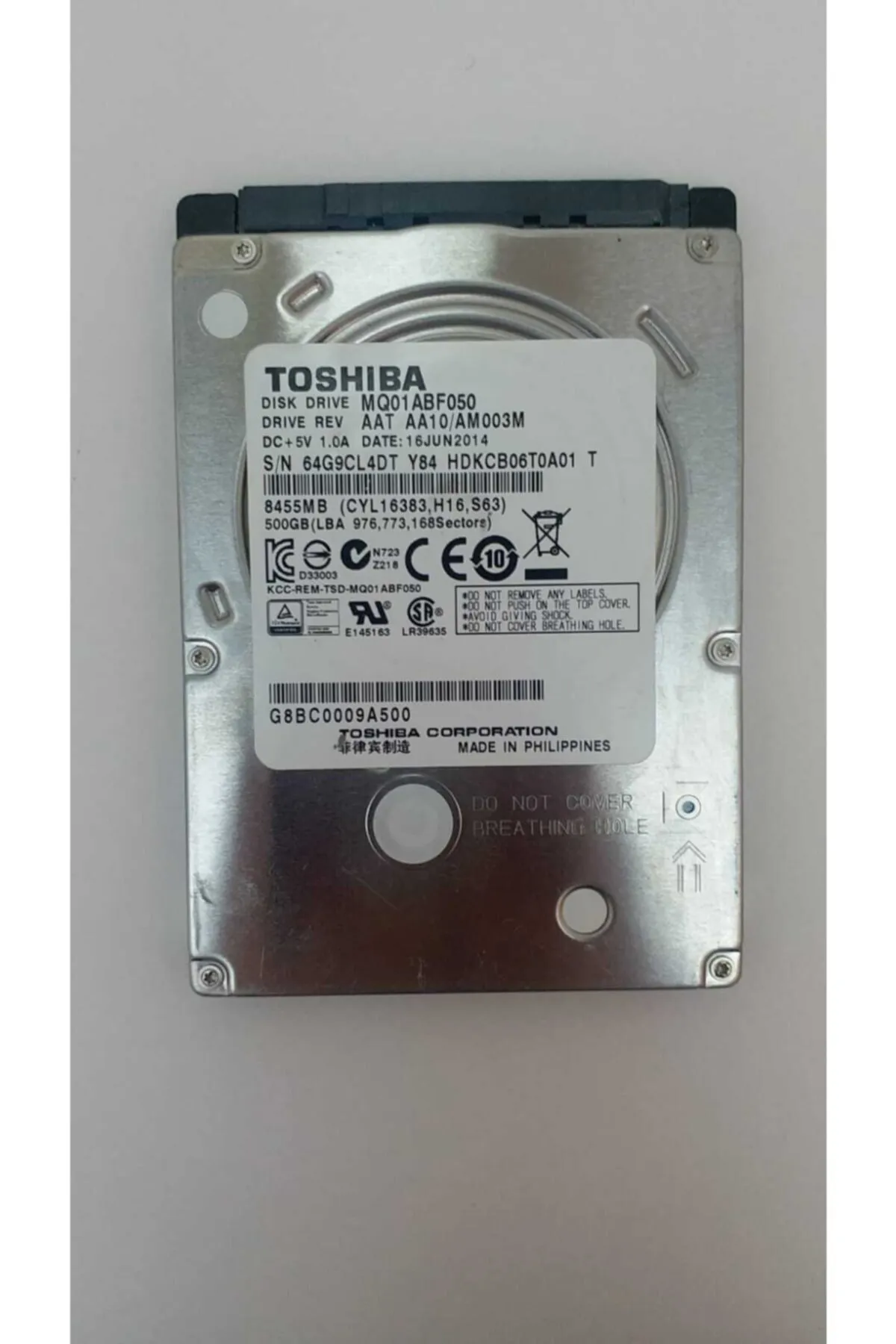 Toshiba Harddisk 2.5'' 500 gb