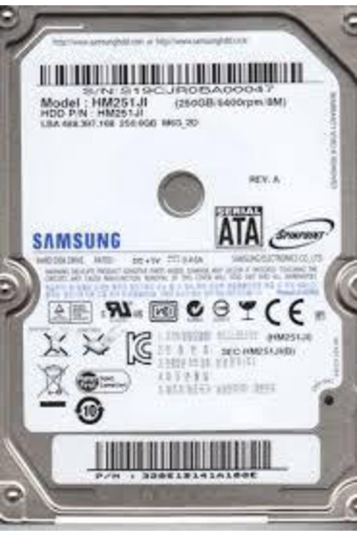 Samsung Harddisk Notebook 250 Gb 2.5" 8mb Sata