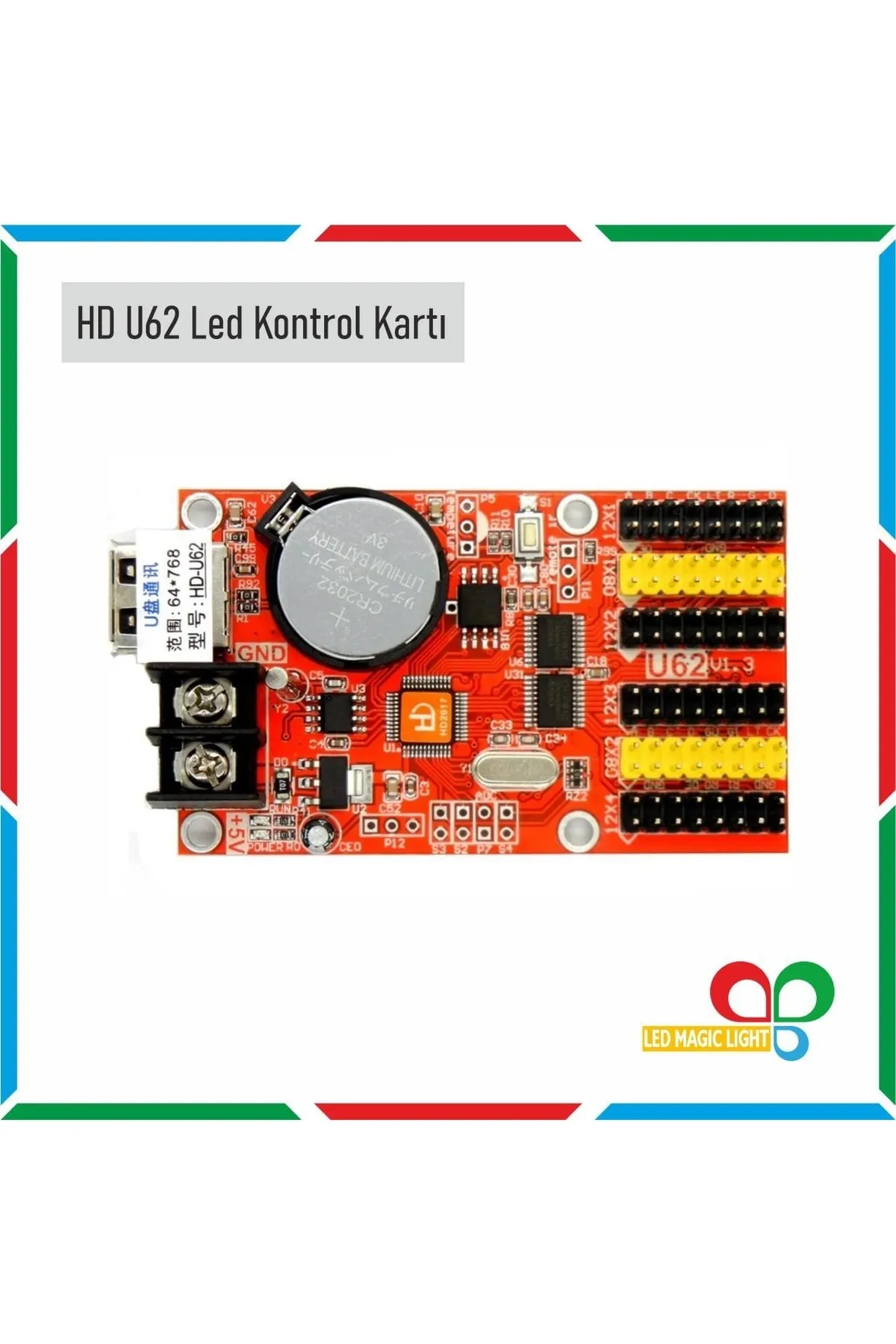 LED MAGIC LIGHT Hd U62 Tek Renk Led Panel Kontrol Kartı