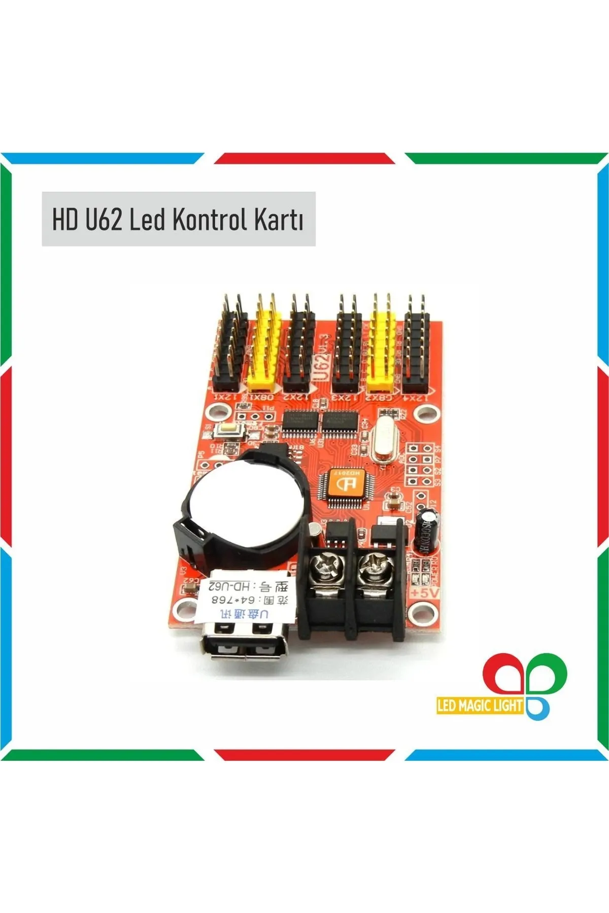 LED MAGIC LIGHT Hd U62 Tek Renk Led Panel Kontrol Kartı