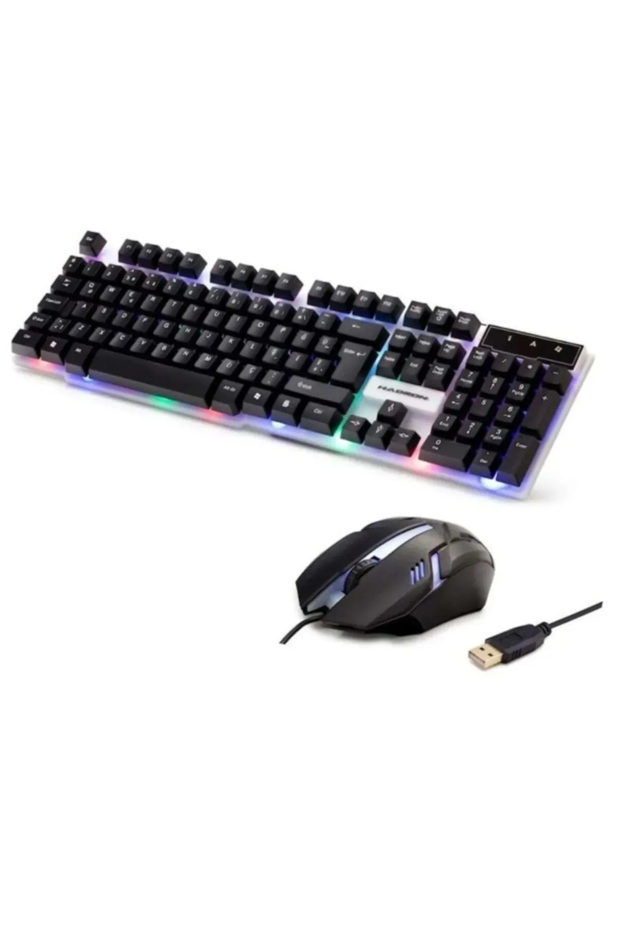 Hadron Hd837q/20 Ledli Oyuncu Q Klavye Mouse Set