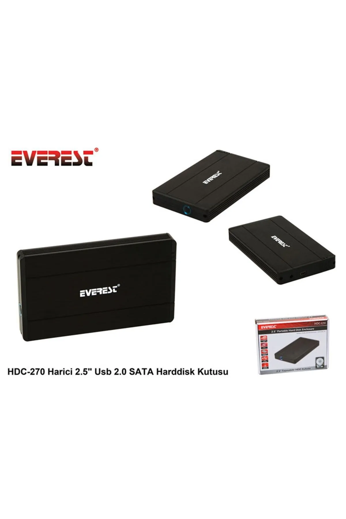 Genel Markalar Hdc-270 Harici 2.5" Usb 2.0 Sata Harddisk Kutusu