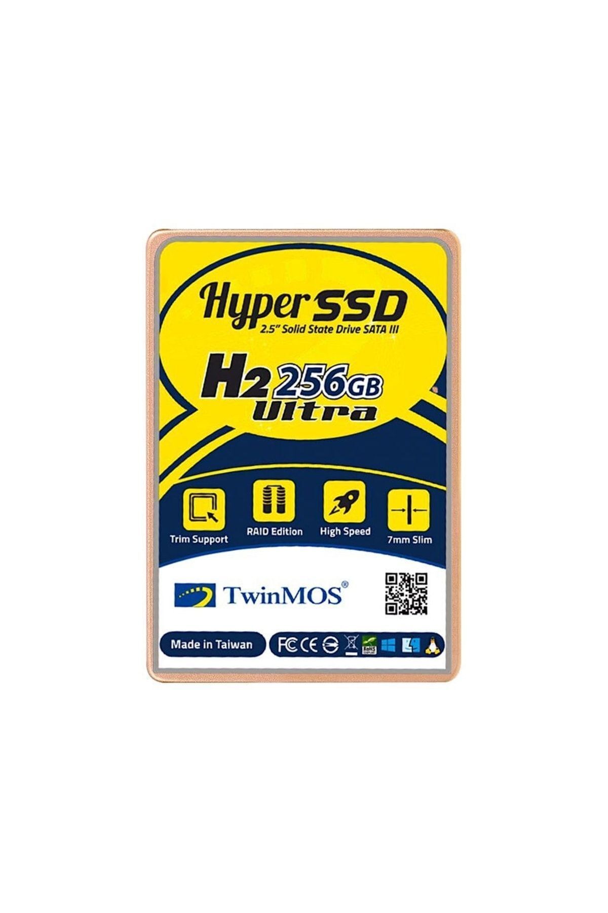 TwinMOS Hdd Ssd 256gb 580/550mbs Sata3 2.5 3d Nand Metal Kasa