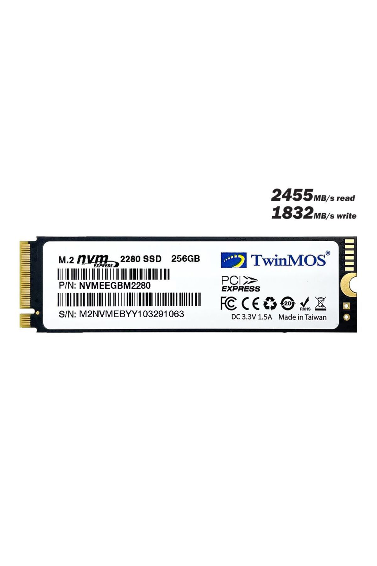 Genel Markalar Hdd Ssd M2 Nvme 256gb 2455/1832mb/s 3dnand 3 Yıl Garantili