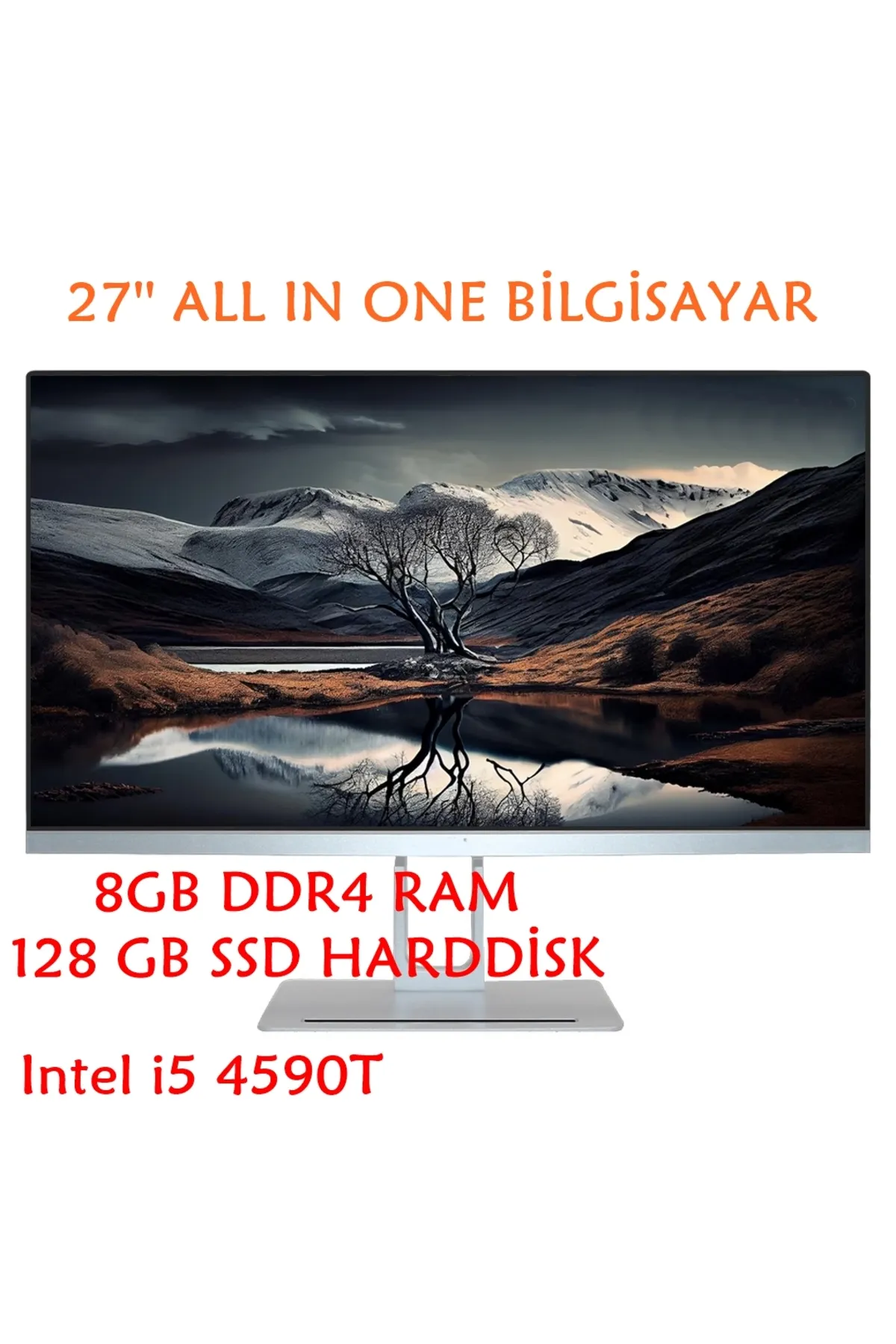 newnet HELLO 24677 ALL IN ONE BİLGİSAYAR 27" Intel i5 4590T - DDR4 8GB RAM - 128GB SSD