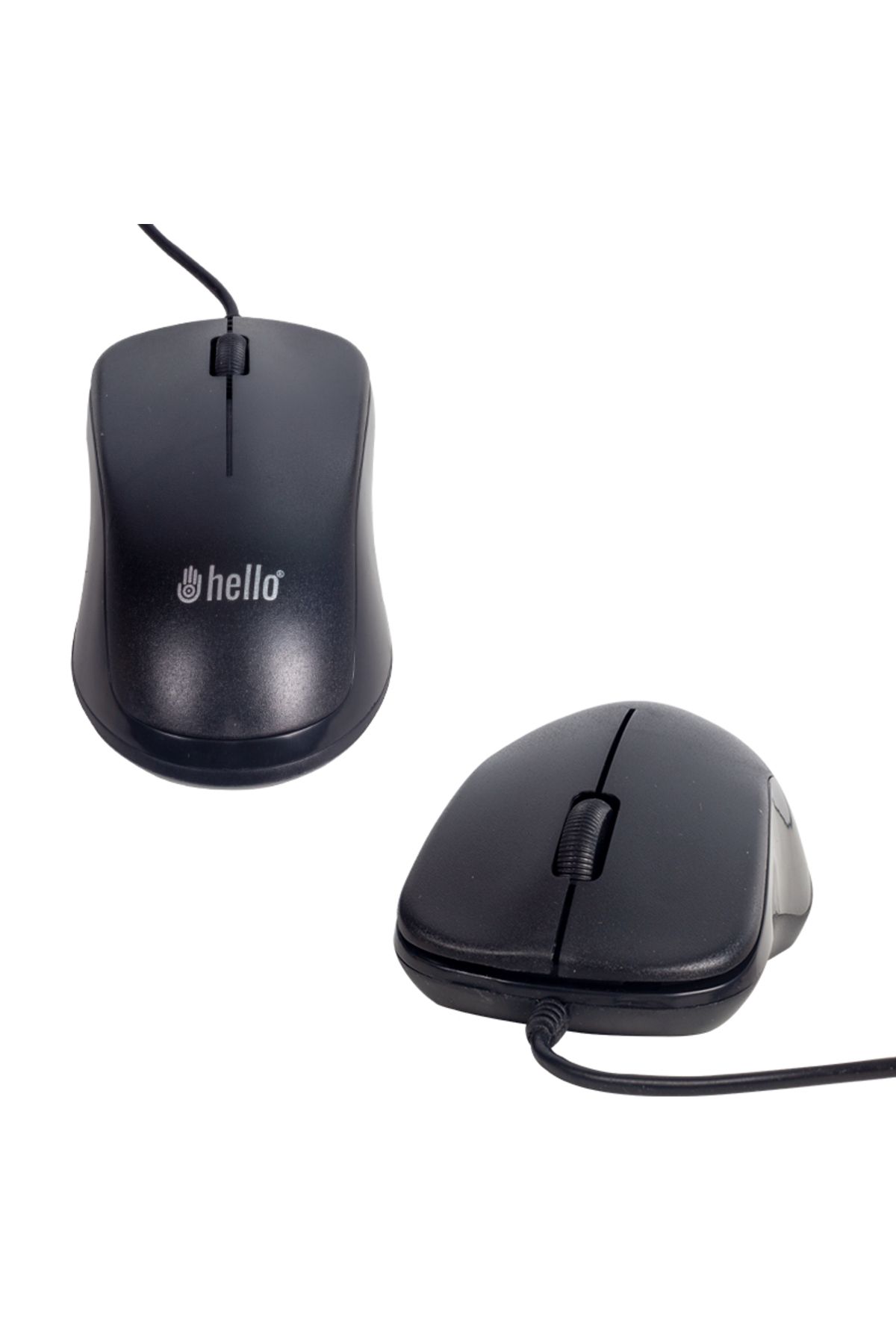 Rcco Shop34 HELLO HL-38 1000 DPI KABLOLU OPTİK SİYAH MOUSE (4172)