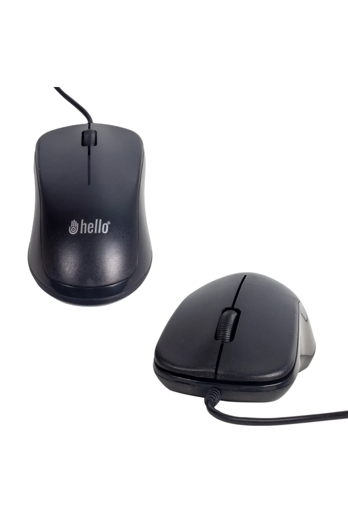 MCreative HELLO HL-38 1000 DPI KABLOLU OPTİK SİYAH MOUSE (4886)