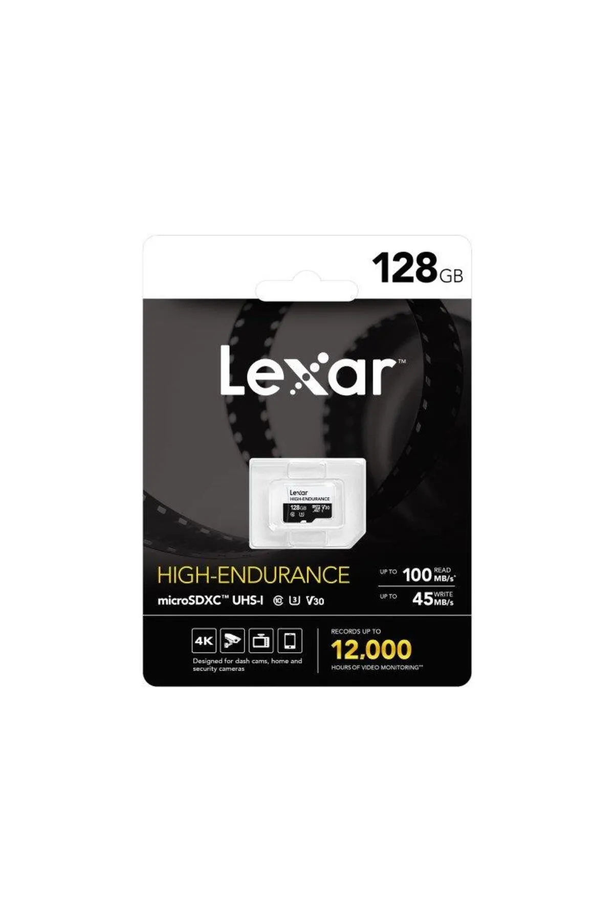 Lexar High Endurance 128gb Micro SD 100MB V30 4K Hafıza Kartı