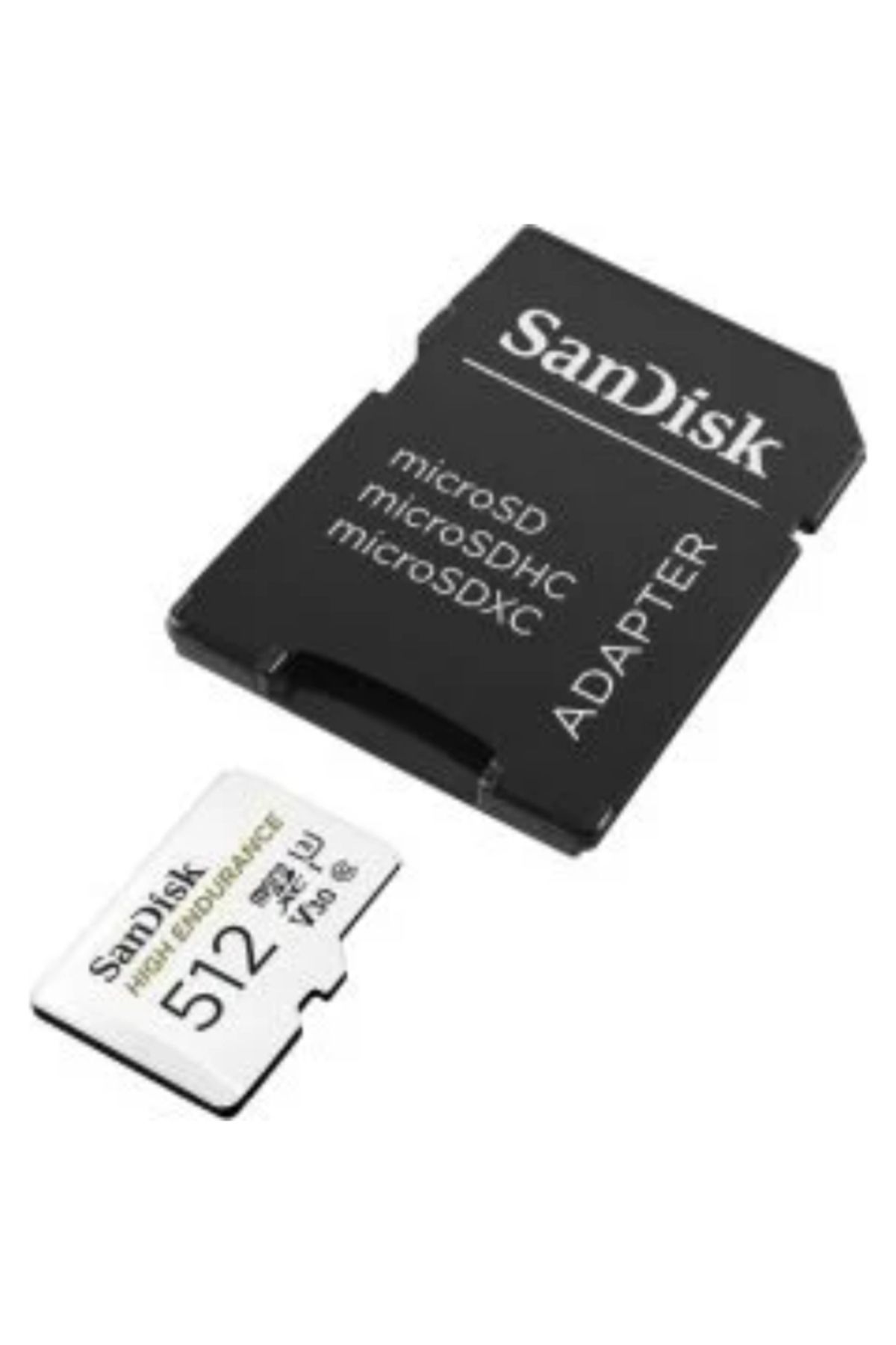 Sandisk High Endurance 512GB 100/40MB/s microSDXC C10 V30 Adaptörlü Hafıza Kartı SDSQQNR-512G-GN6IA