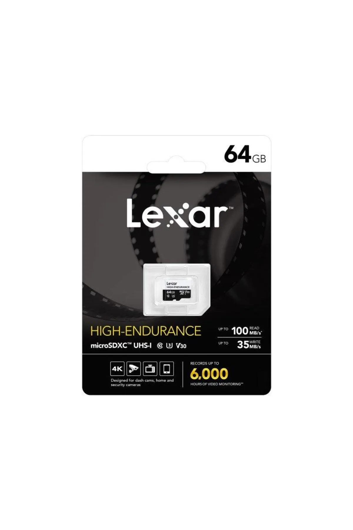 Lexar High Endurance 64gb Micro SD 100MB V30 4K Hafıza Kartı