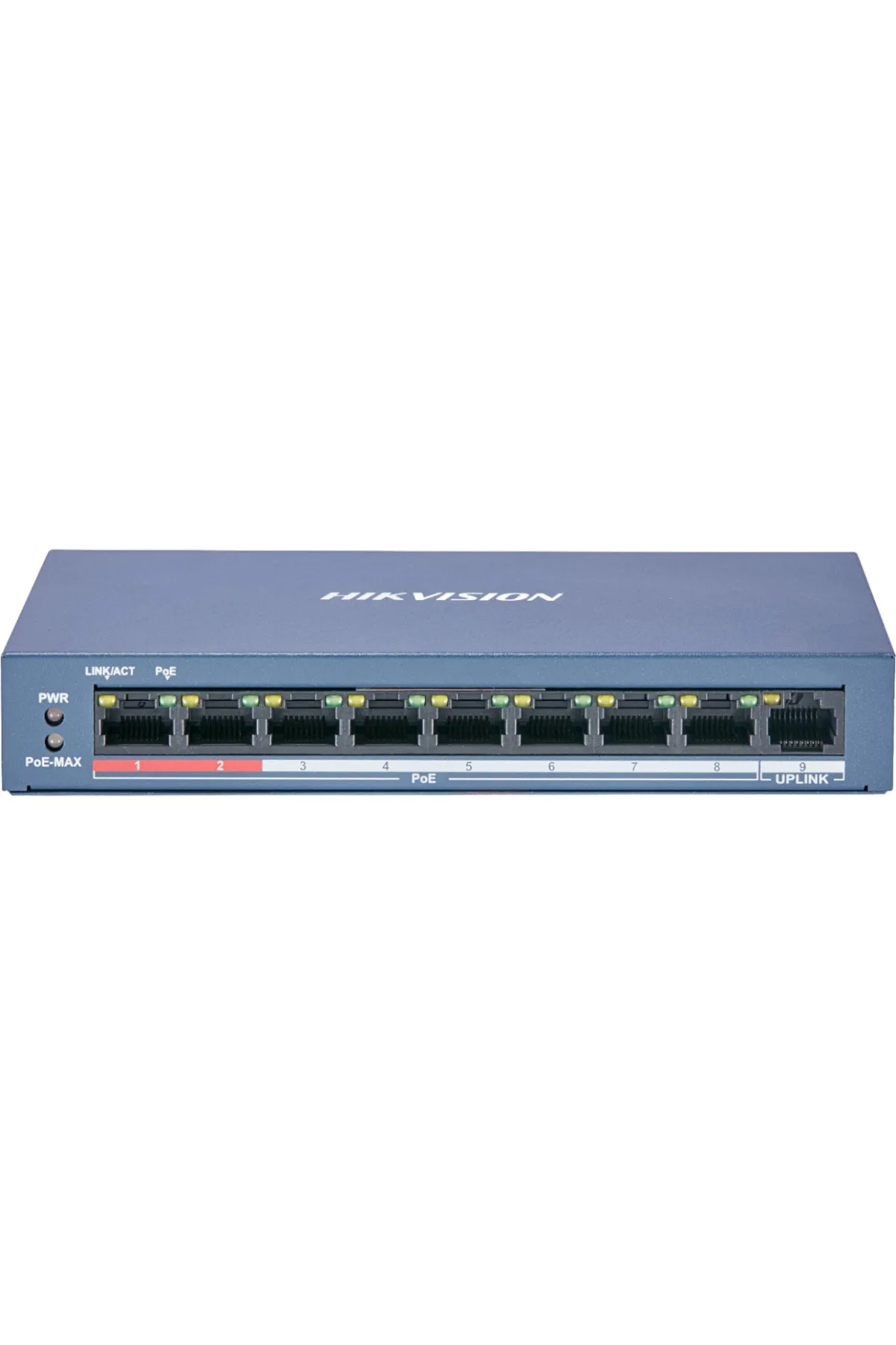 Hikvision Hıkvısıon 8 Port Poe Ds-3e0109p-e/m(b) 10/100, 8x Poe 60w, Yönetilemez Switch