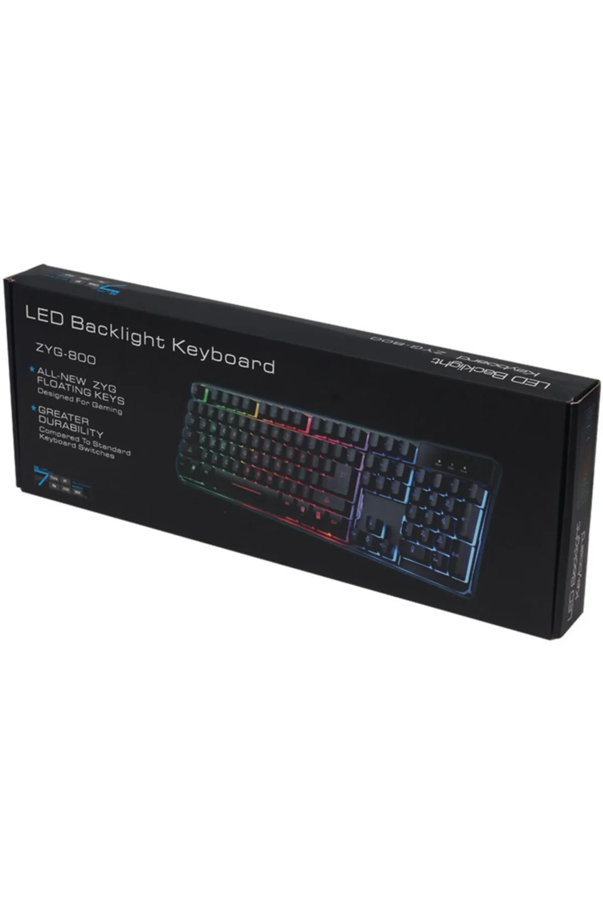 Hello Hl-18744 Metal Kasa Rgb Işıklı Kablolu Oyuncu Q Klavye Zyg-800