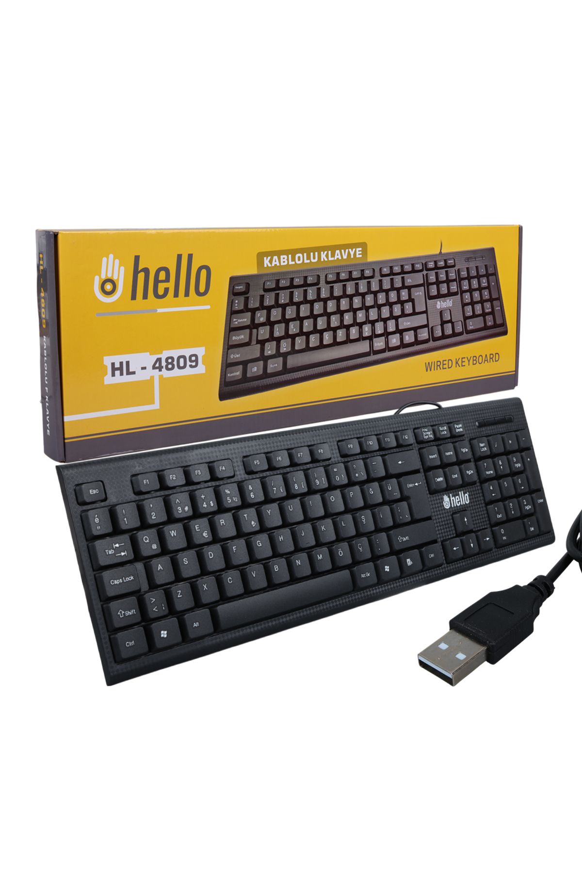 robotrend Hl-4809 Standart Kablolu Siyah Usb Q Kye