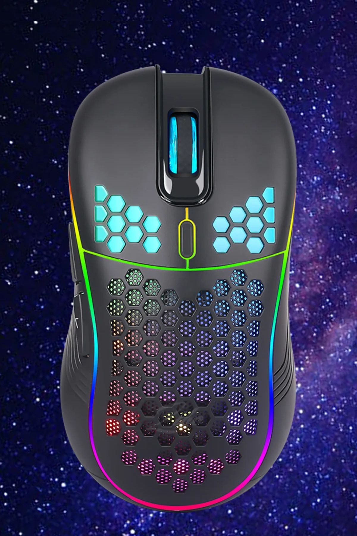 FiyakArt Honeycomb Rgb 6400dpi Kablolu Optik Oyuncu Mouse Ergonomik Design