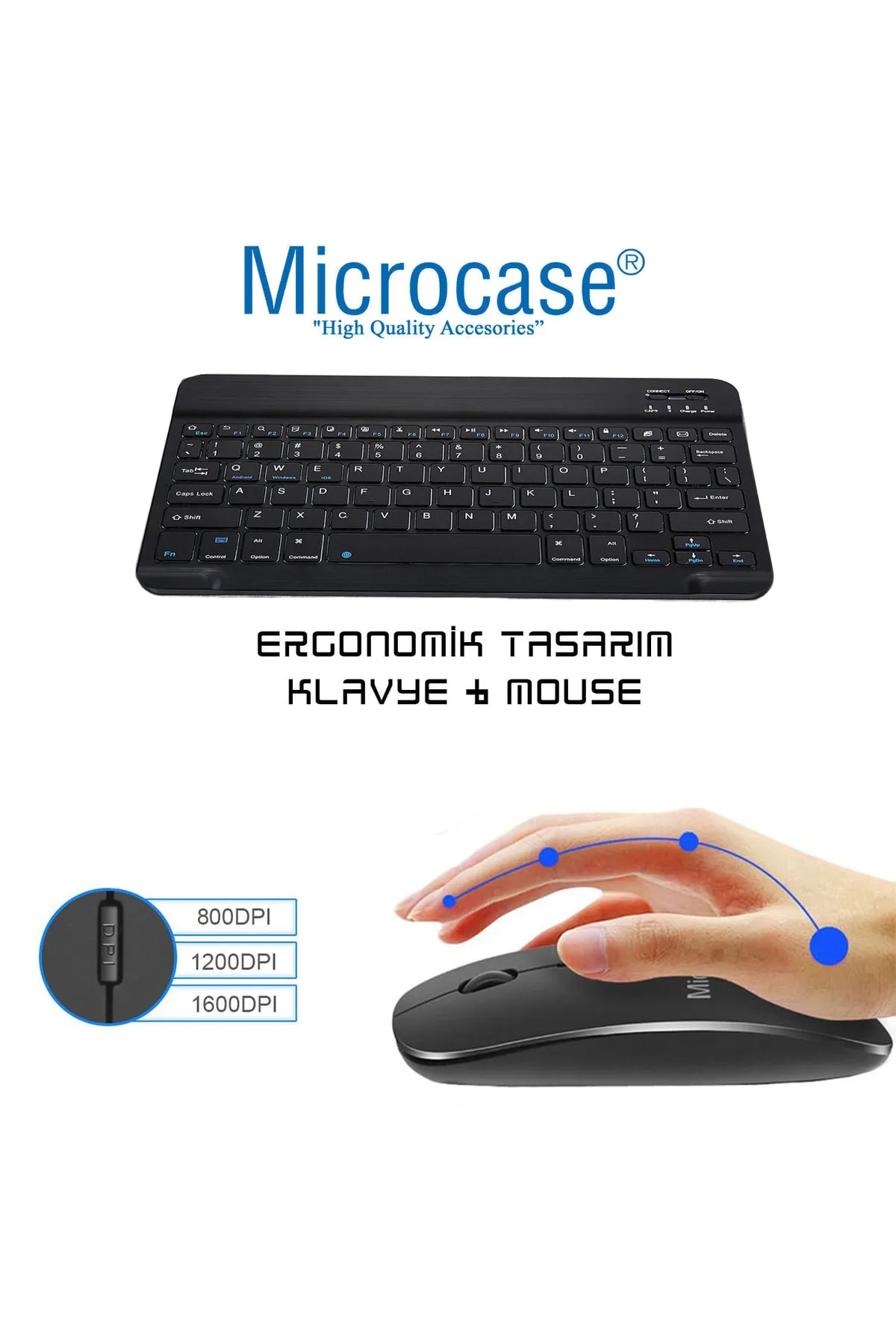 Microcase Honor Pad 8 12 Inch Bluetooth Klavye + Mouse + Tablet Standı - Al2765