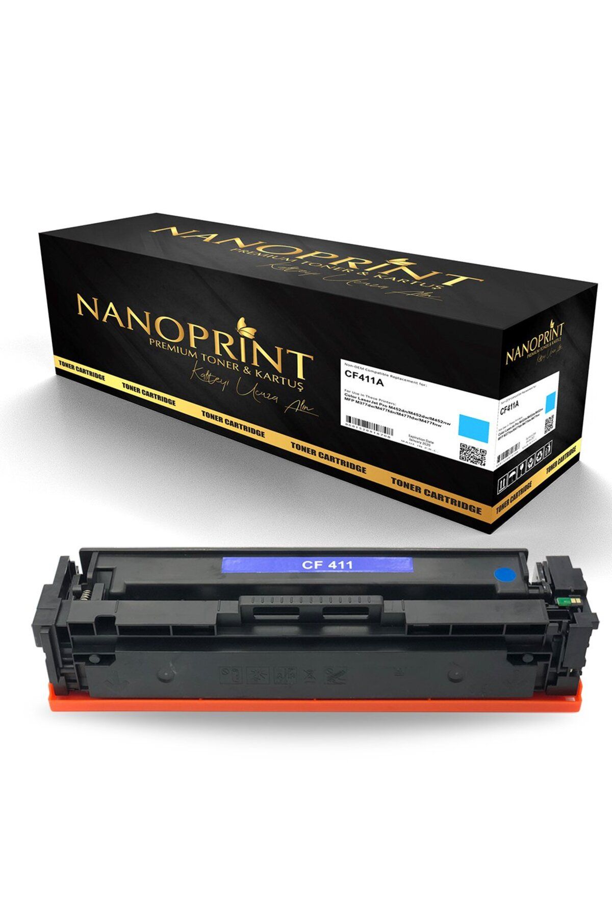 nanoprint Hp Cf411a Mavi Muadil Toner /np/411a/m452dn/m452nw/m377dw/m477dw (outlet)