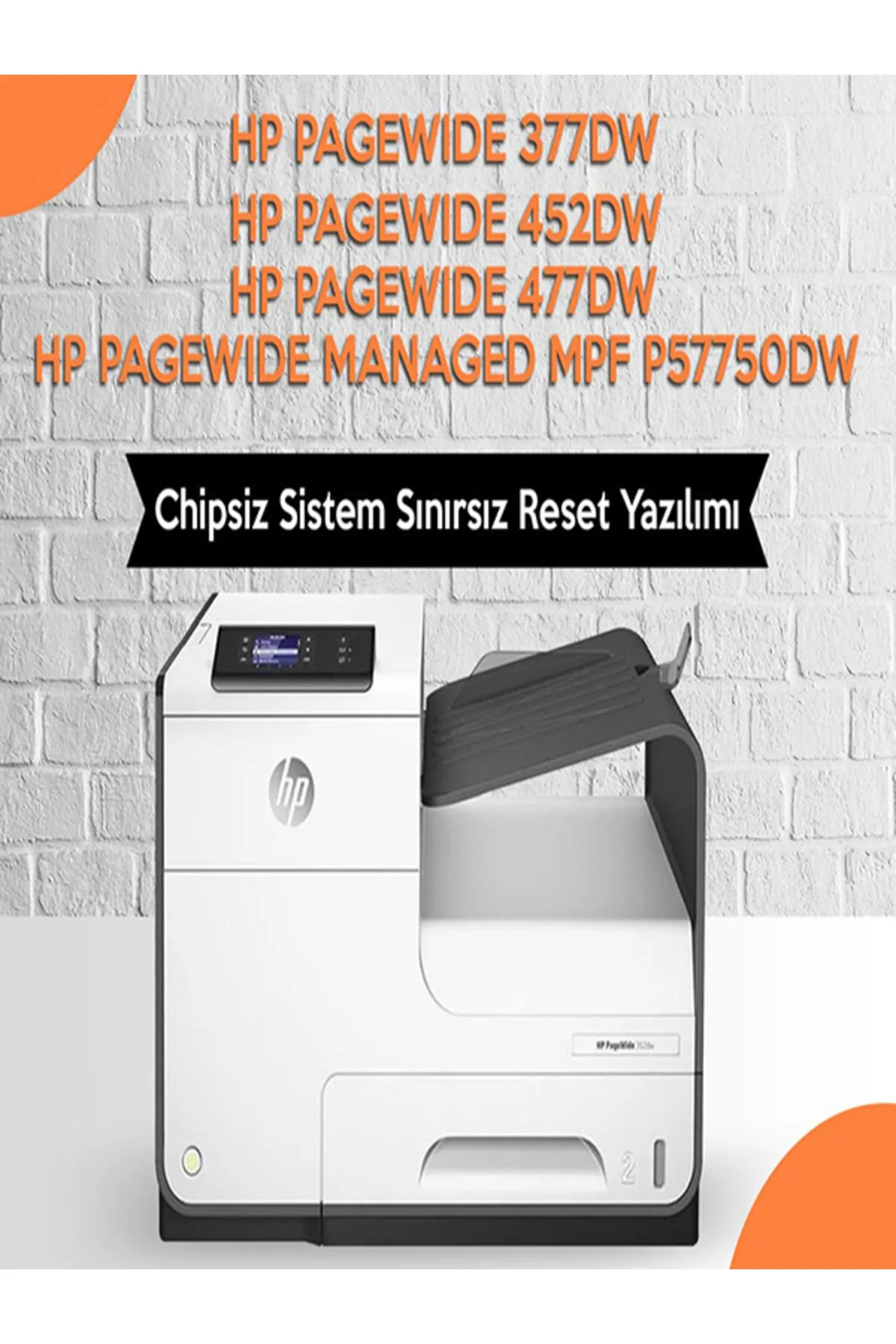 PowerColor Hp Pagewide 477 / 452 / 377/ 55750 Serisi Sınırsız Chip Yazılımı