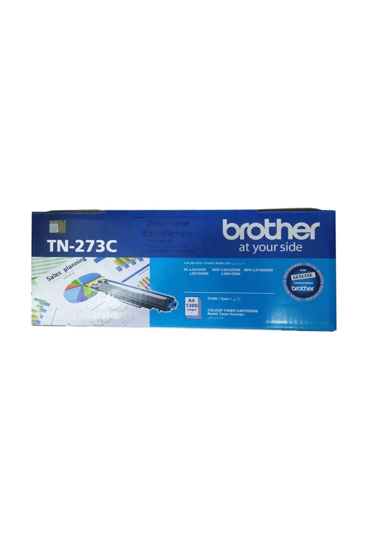 Brother HPZR Brother TN-273 Uyumlu Mavi Toner