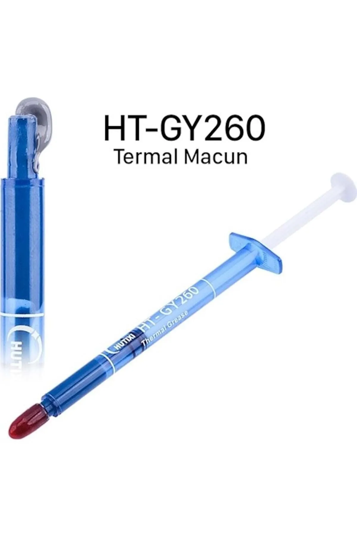 Genel Markalar Ht-gy260 3gr Yüksek Performanslı Termal Macun Gümüş Alaşım Thermal Grease 1.8w/m-k Işlemci Anakart