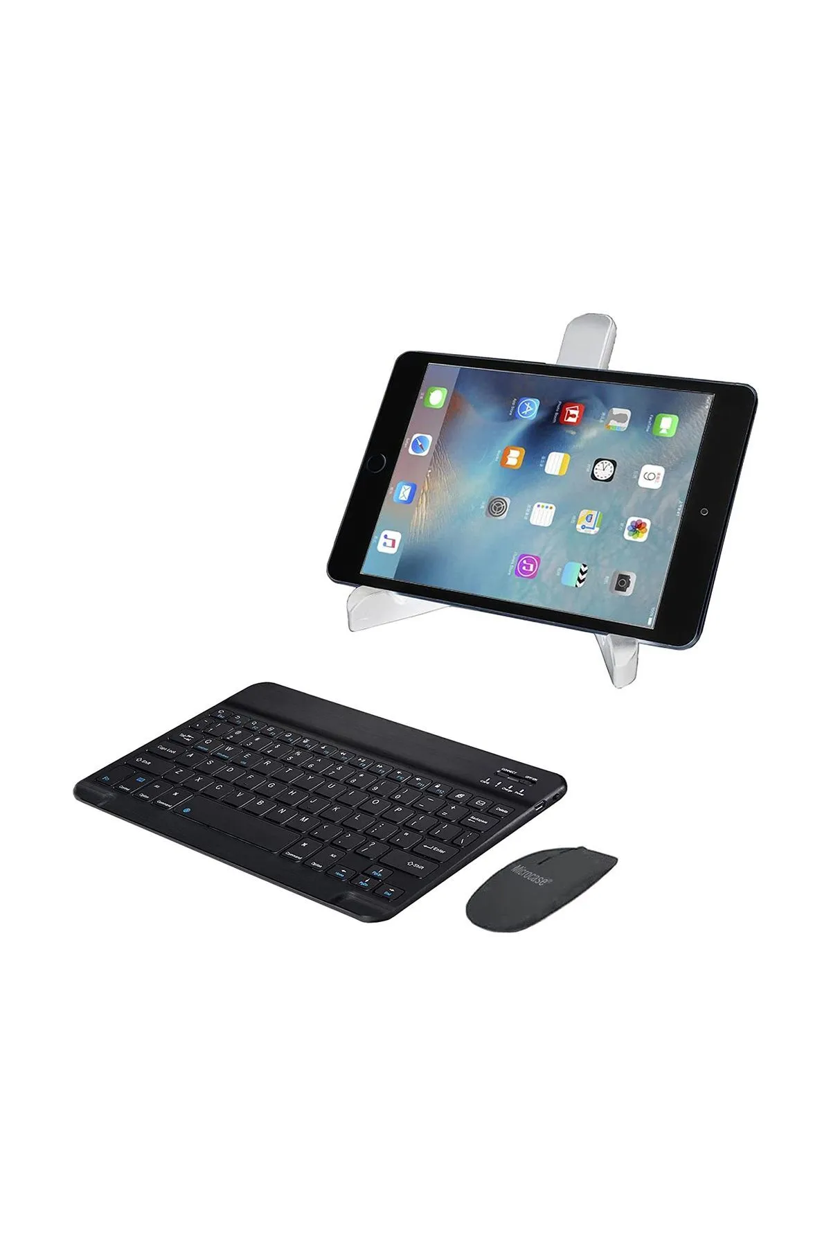 Microcase Huawei Matepad Pro 13.2'' için Bluetooth Klavye (TR Sticker)+Bluetooth Mouse+ Tablet Standı - AL2765