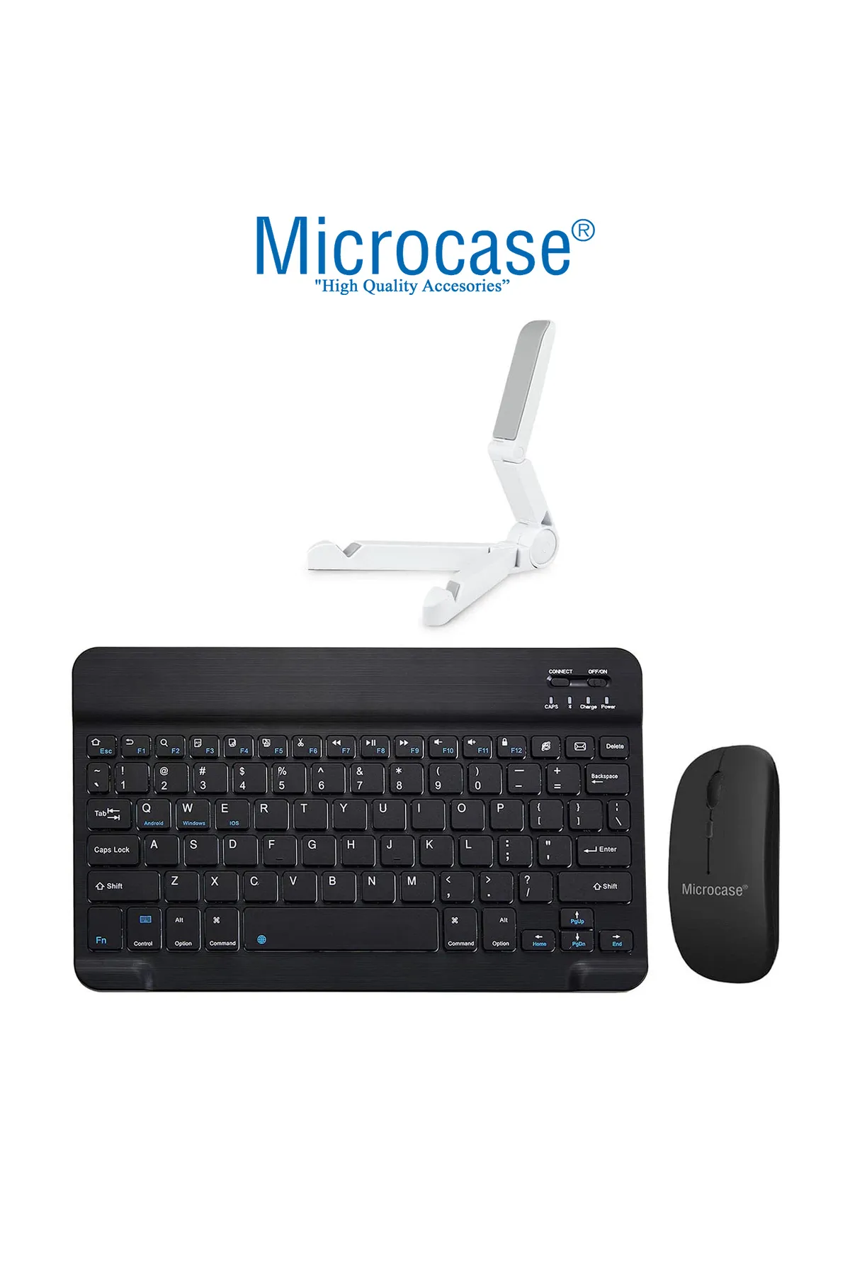 Microcase Huawei Matepad Pro 13.2'' için Bluetooth Klavye (TR Sticker)+Bluetooth Mouse+ Tablet Standı - AL2765