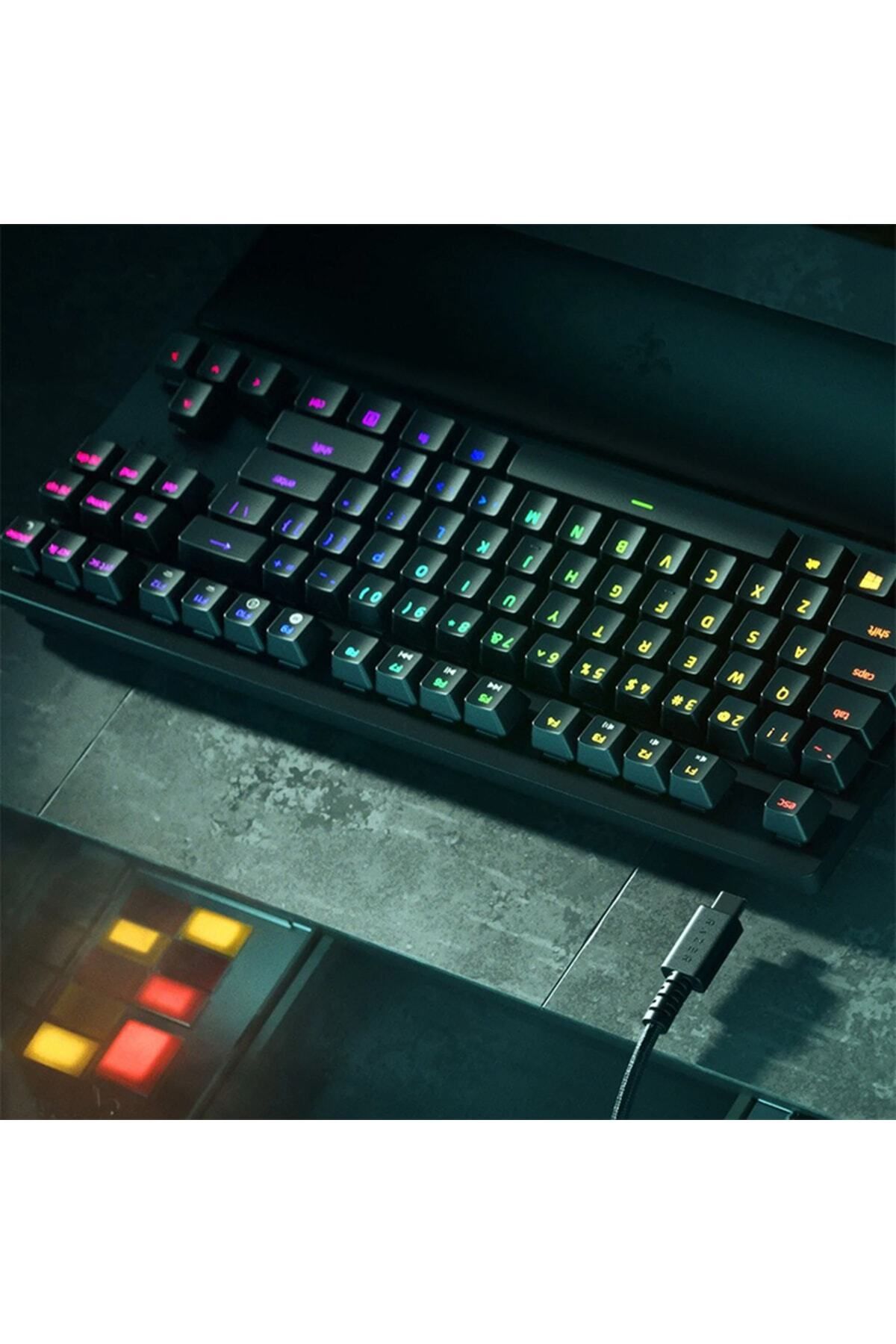 Razer Huntsman V2 TKL Optical Purple Switch RGB Mekanik Gaming Klavye