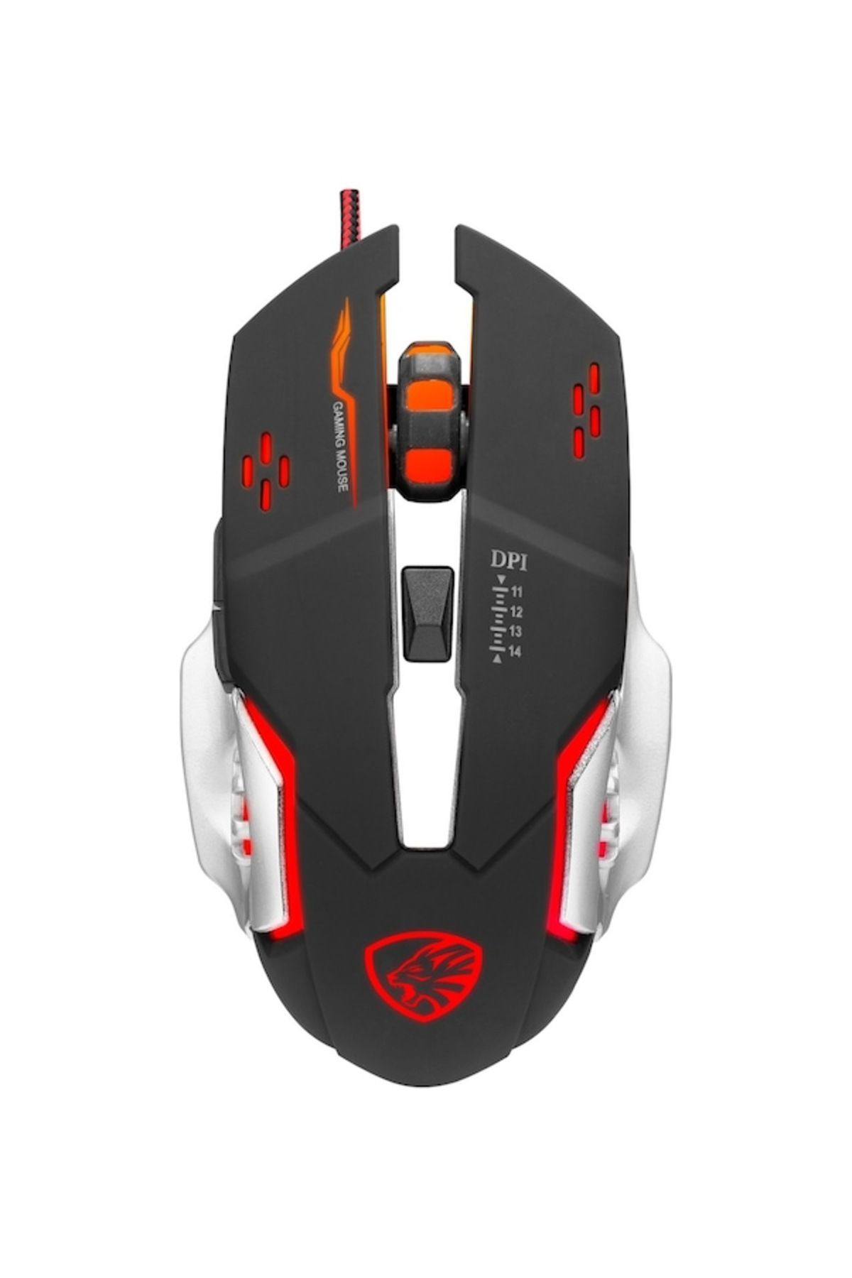 Hytech Hy-x9 Legend Oyuncu Mouse Rgb Led Işıklı 3600 Dpı 6 Button (1,5MT ÖRGÜLÜ KABLO)