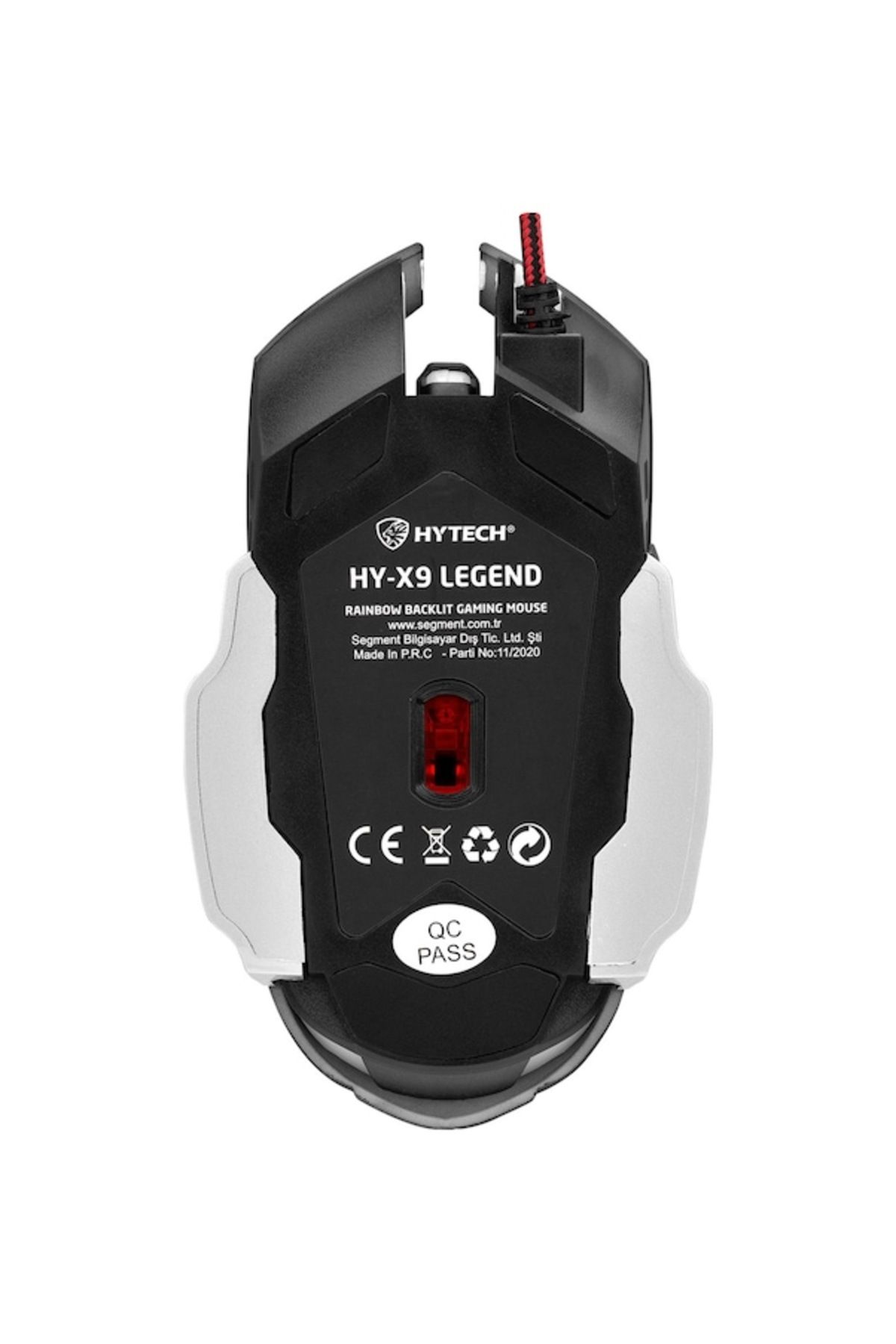 Hytech Hy-x9 Legend Oyuncu Mouse Rgb Led Işıklı 3600 Dpı 6 Button (1,5MT ÖRGÜLÜ KABLO)