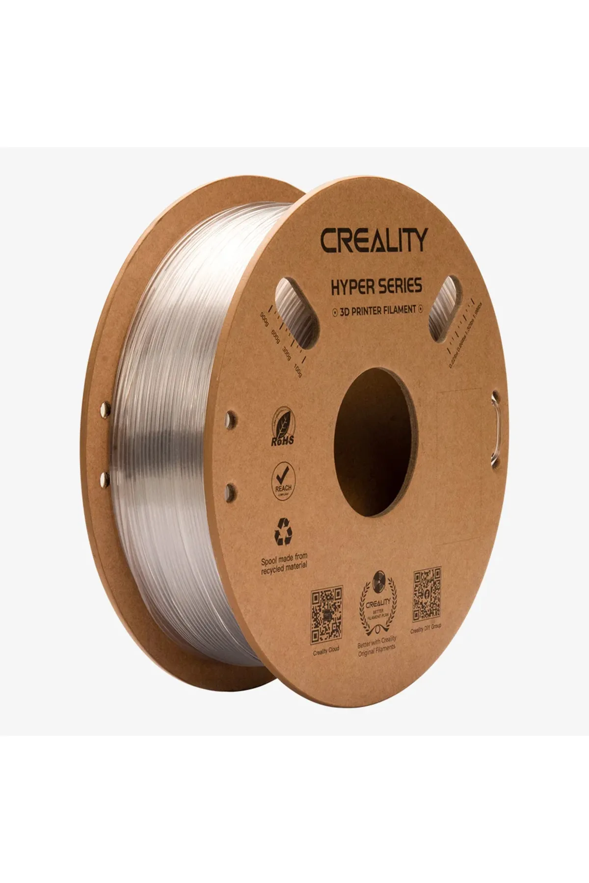 Creality Hyper Petg Filament Transparan 1.75mm 1kg