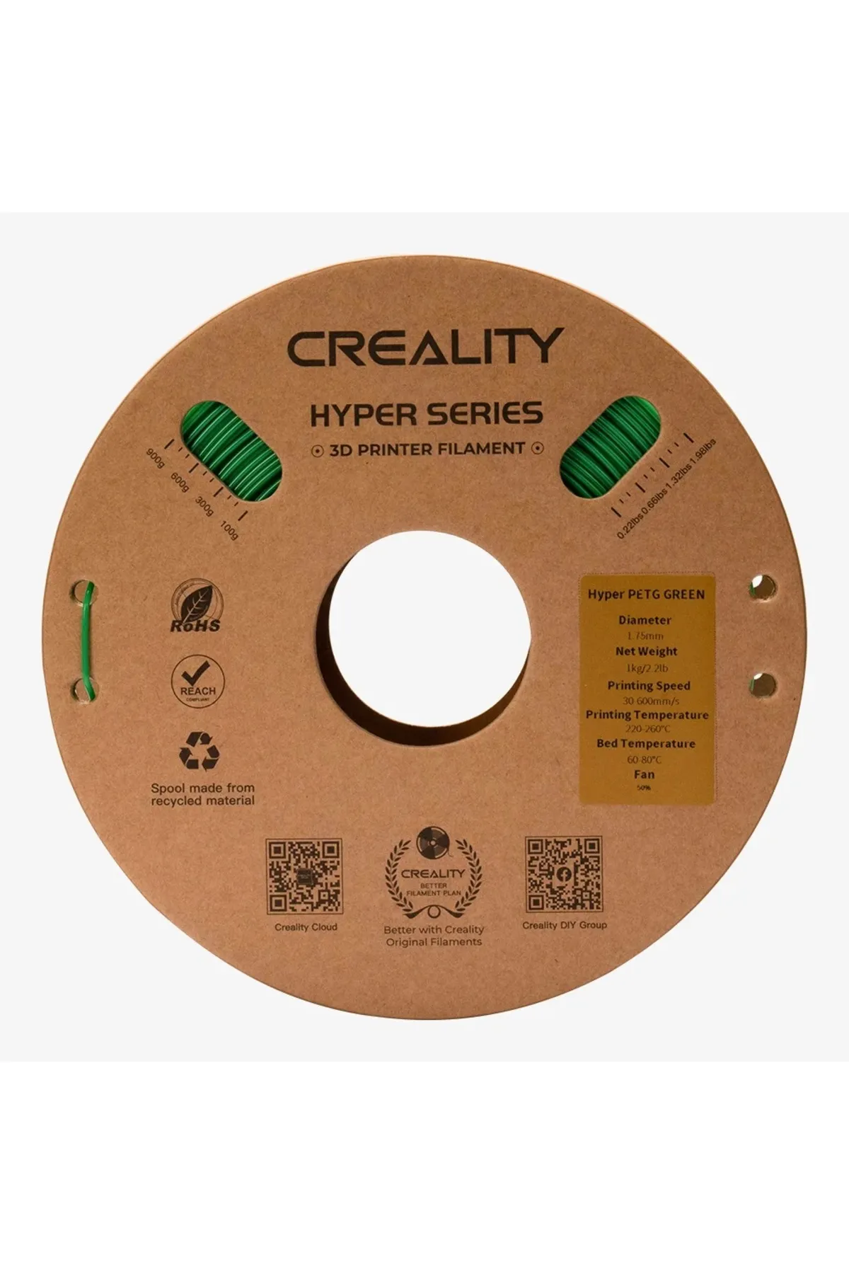 Creality Hyper Petg Filament Yeşil