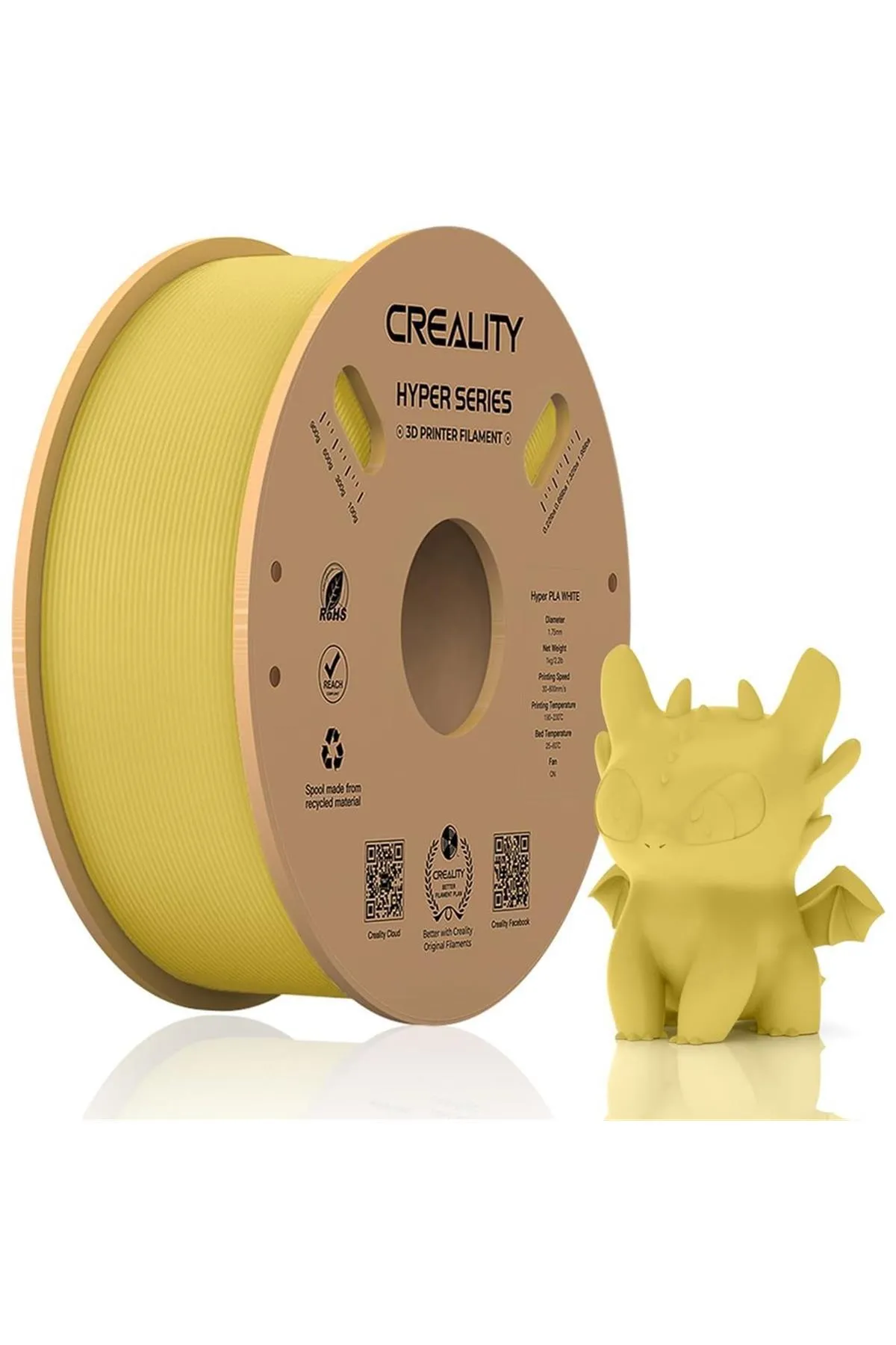 Creality Hyper Pla Altın Filament 1.75mm 1kg