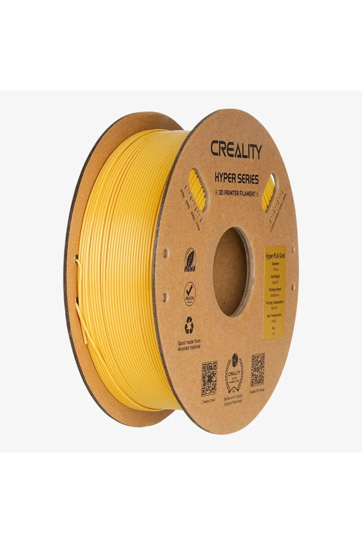 Creality Hyper Pla Filament Gold 1.75mm 1kg