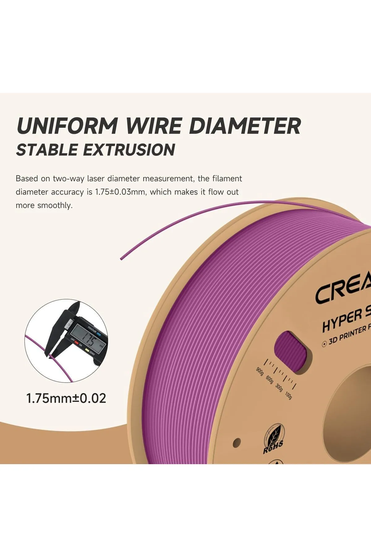 Creality Hyper Pla Filament Purple 1.75mm 1kg