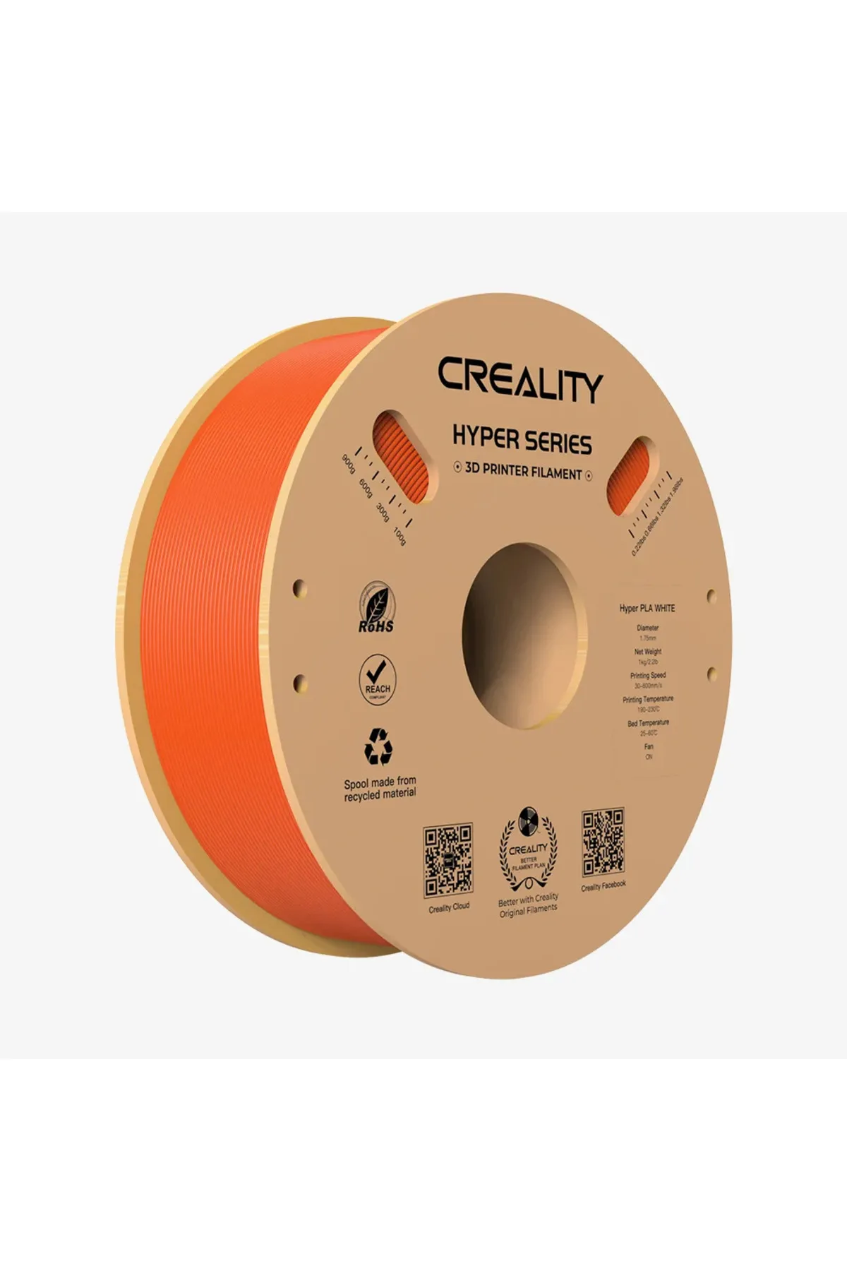 Creality Hyper Pla Filament Turuncu 1.75mm 1kg