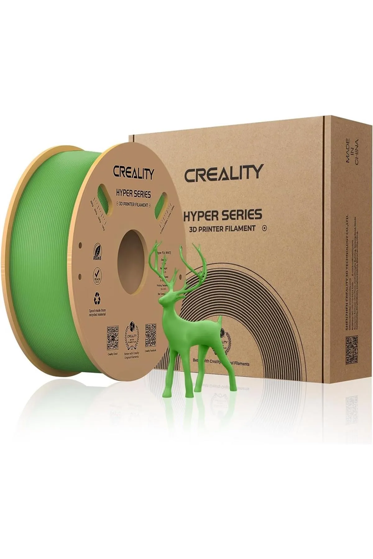 Creality Hyper Pla Yeşil Filament 1.75mm 1000Gr