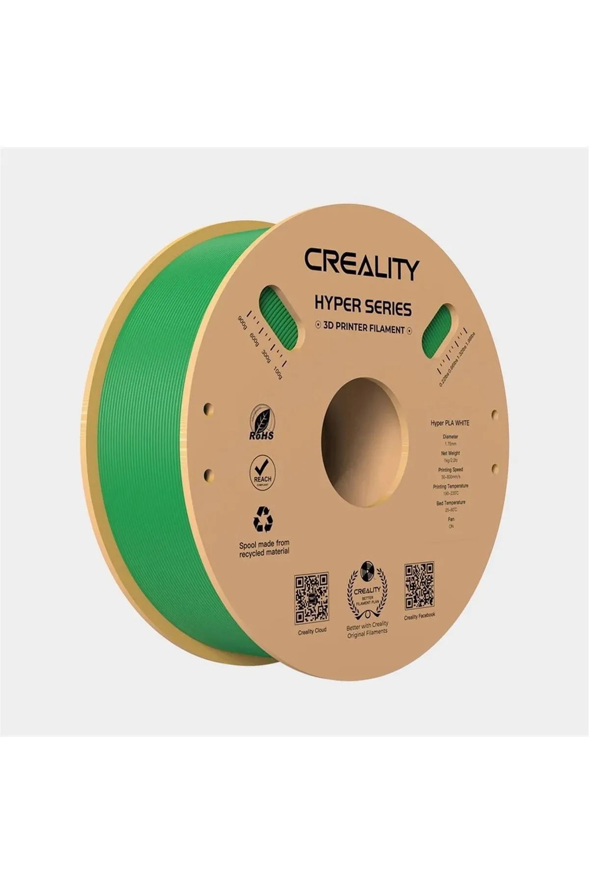 Creality Hyper Pla Yeşil Filament 1.75mm 1000Gr