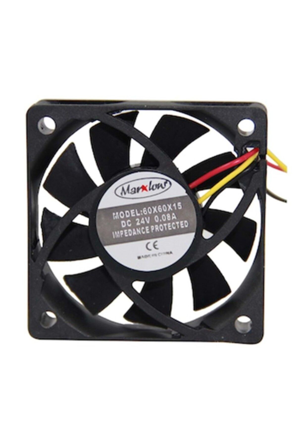 YILTER IC-216A 60X60X15 MM 6X6 24 VOLT DC 0.08 AMPER 3 KABLOLU FAN (4767) - YLT7472-6149