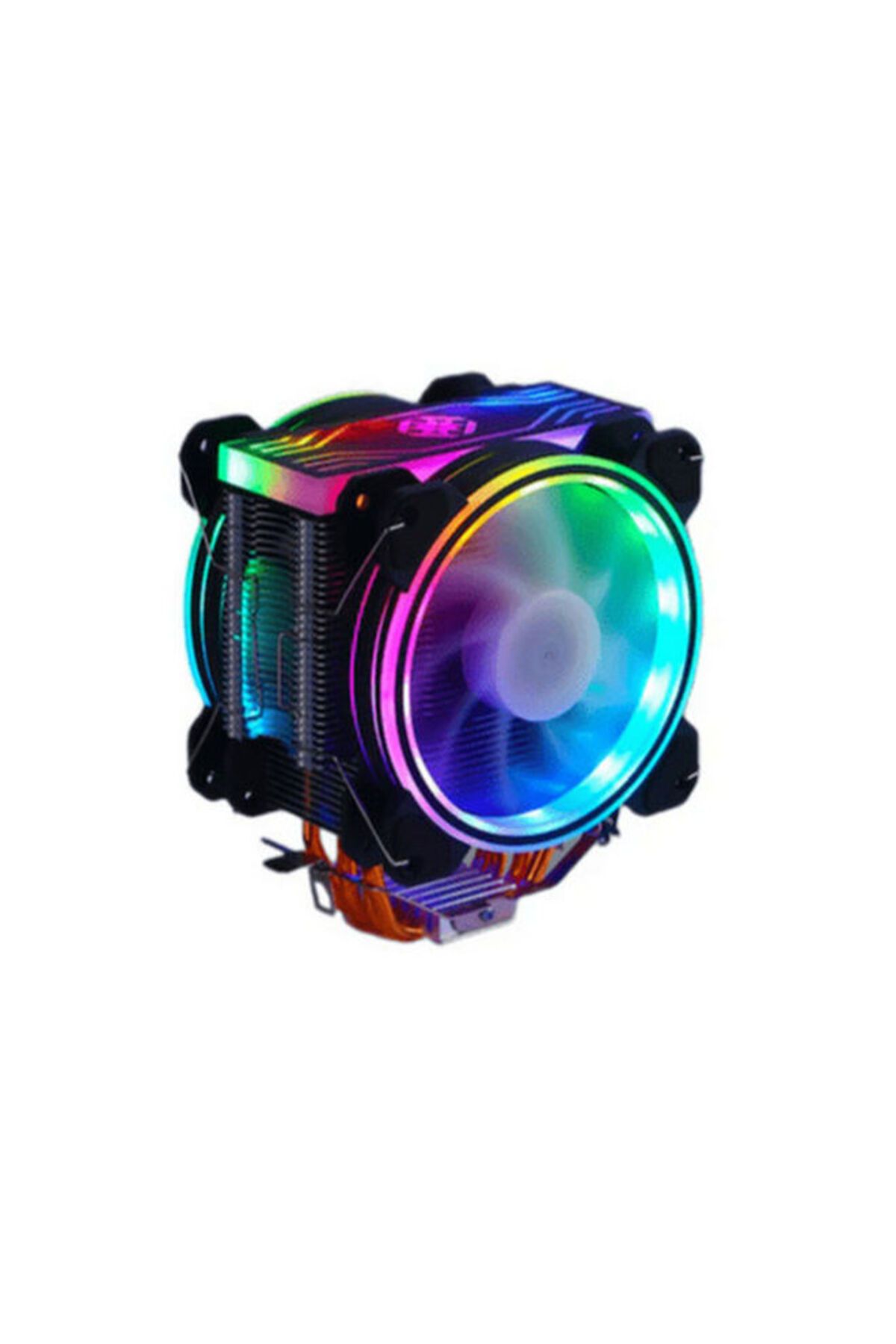 Zoko Ice-5 2x12cm Auto Rainbow Fanlı Rgb Led Board Kule İşlemci Fan