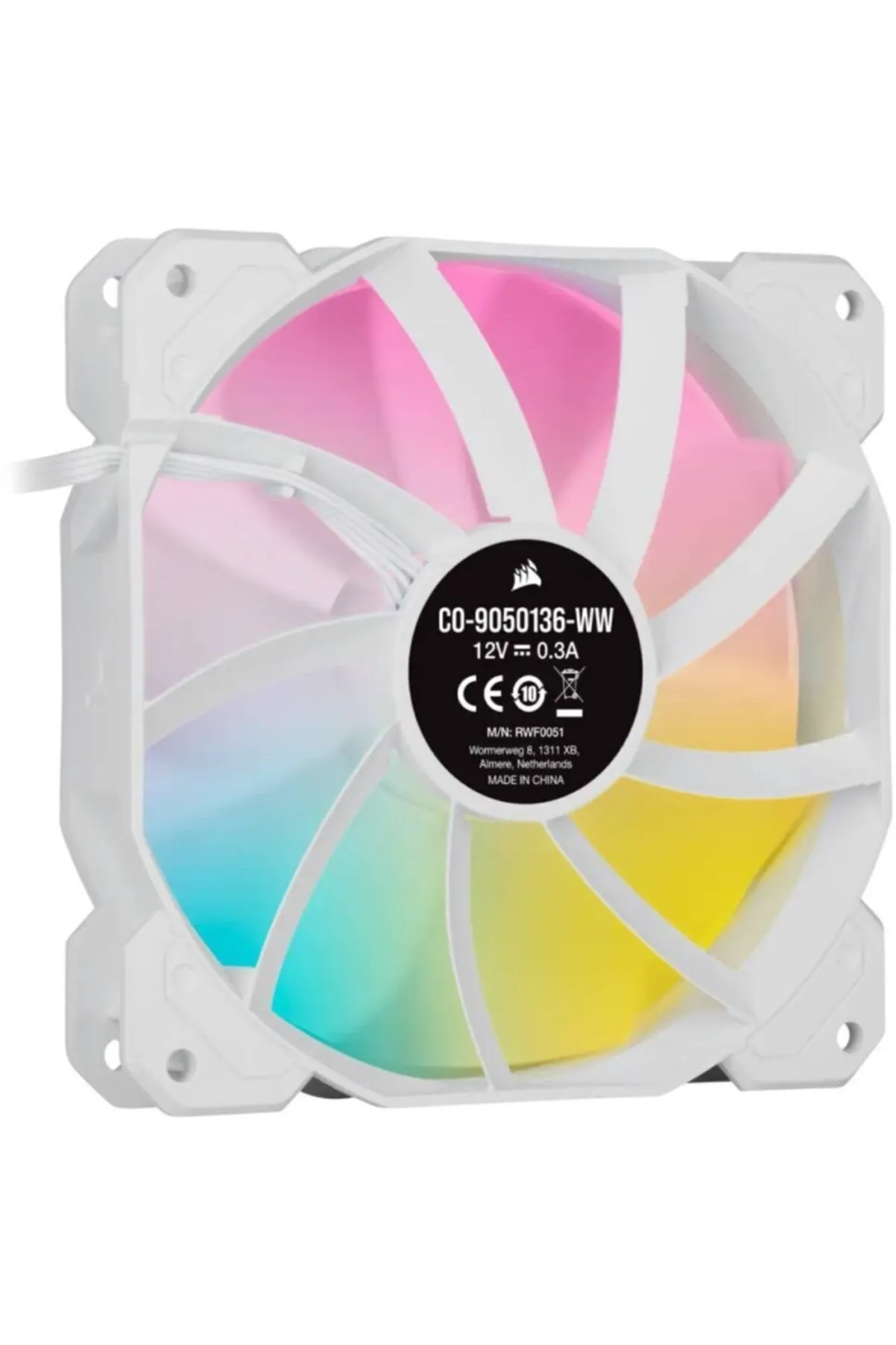 Corsair Icue Sp120 Rgb Elıte Performance 120mm Beyaz Pwm Fan — Ay