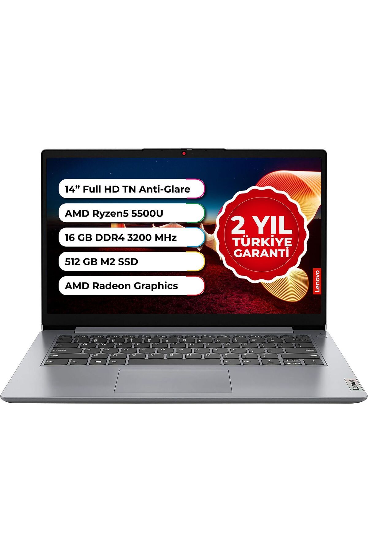 Lenovo Ideapad 1 Amd Ryzen™ 5 5500u 16 Gb 512 Gb Ssd Freedos 14 Inç 82r3008wtx16512