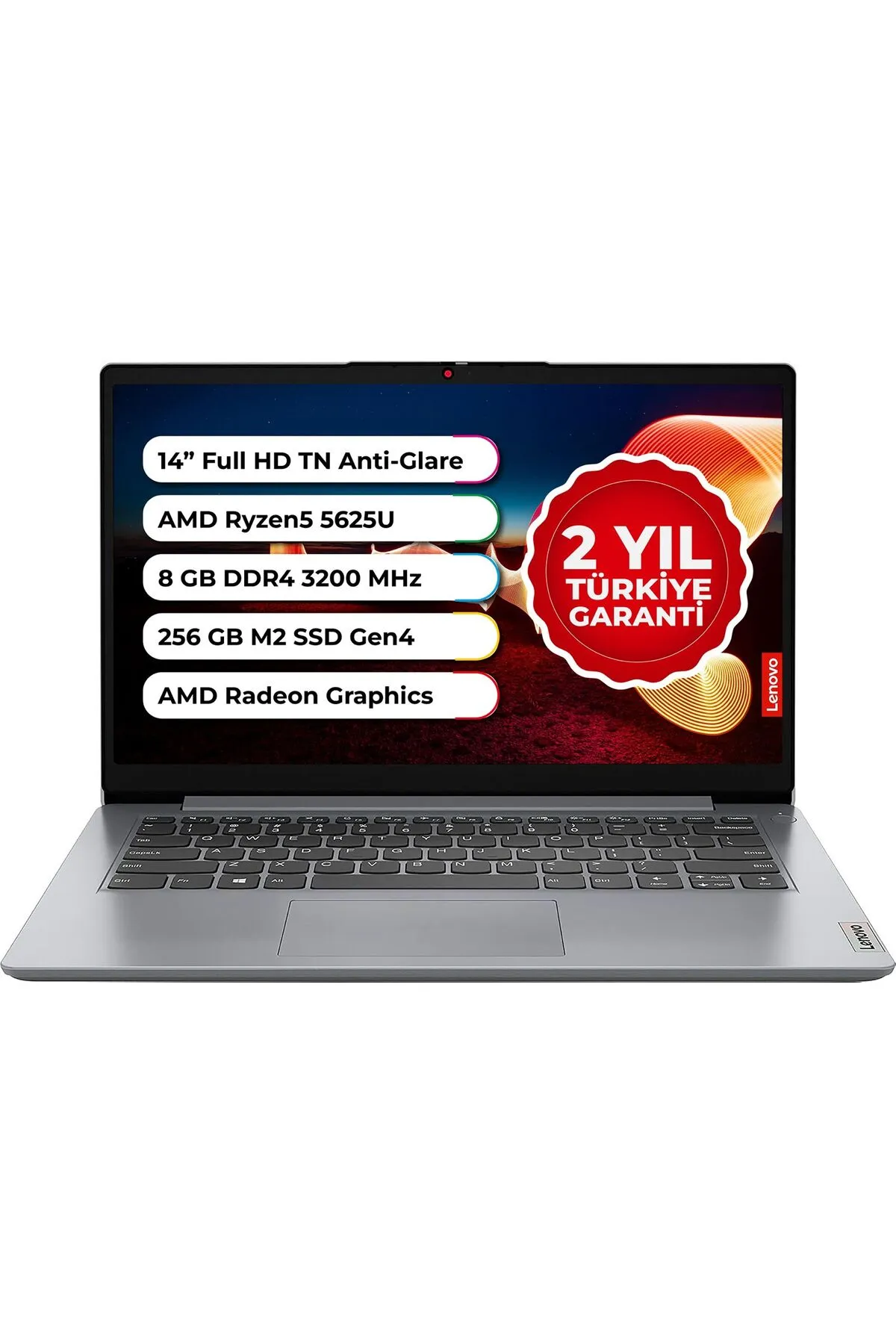 Lenovo Ideapad 1 Amd Ryzen™ 5 5625U 8 GB 256 GB Ssd Freedos 14 Inç 82R30096TX