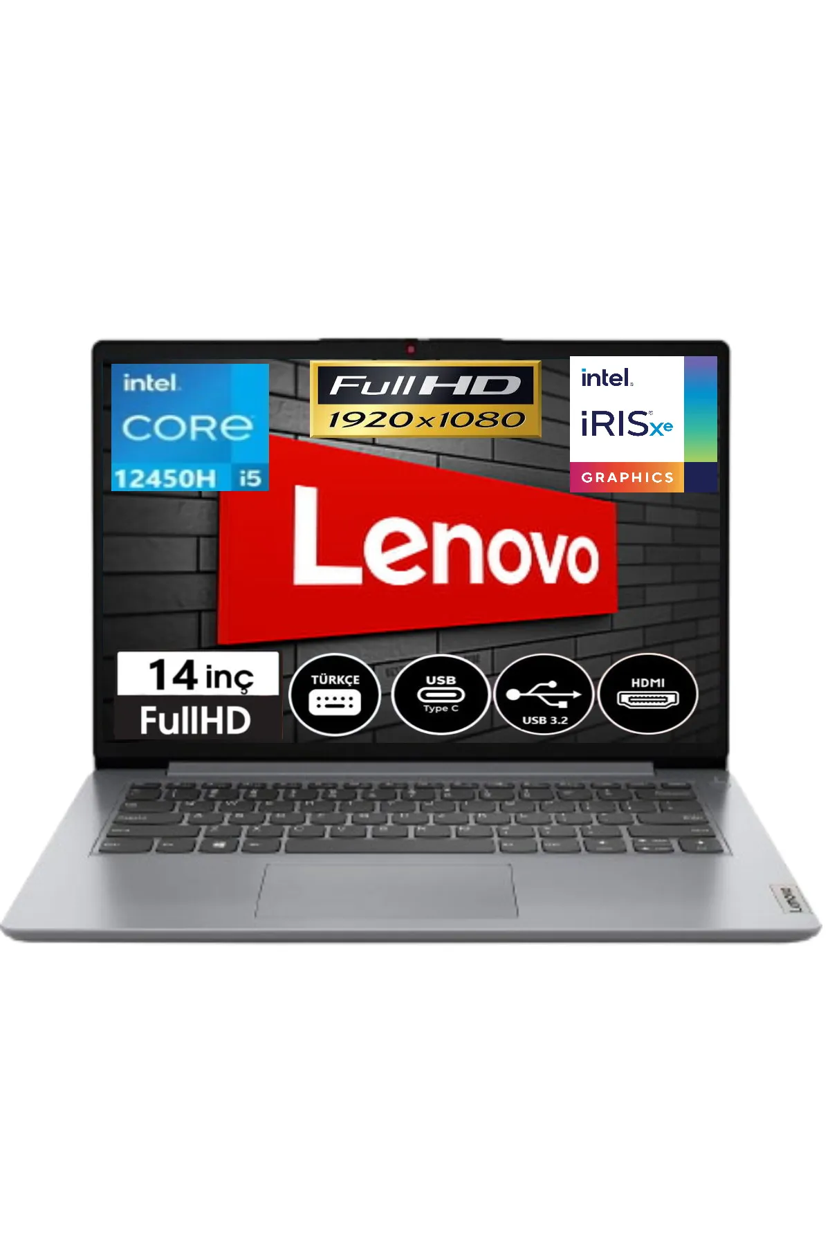 Lenovo Ideapad 3 Slim Case Intel Core İ5-12450H 16gb Ram 512gb Ssd Fdos 14 Inç Full HD 83EQ0066TR